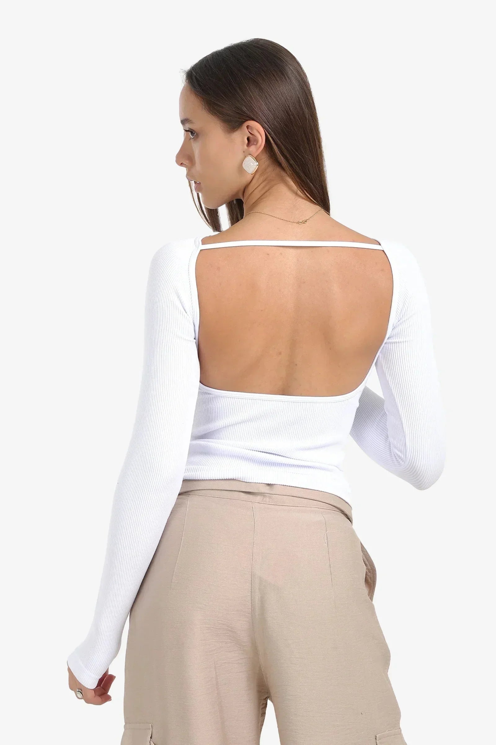 Carina - Seamless Microfiber Backless Top 10