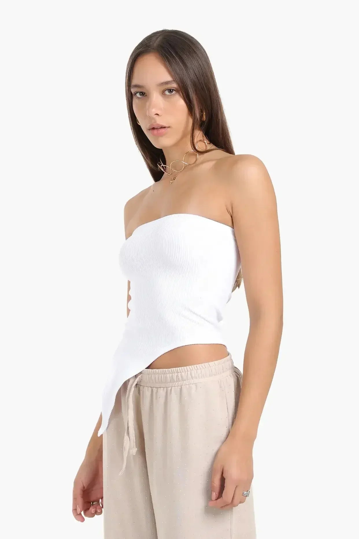 Carina - Asymmetrical Strapless Top 7