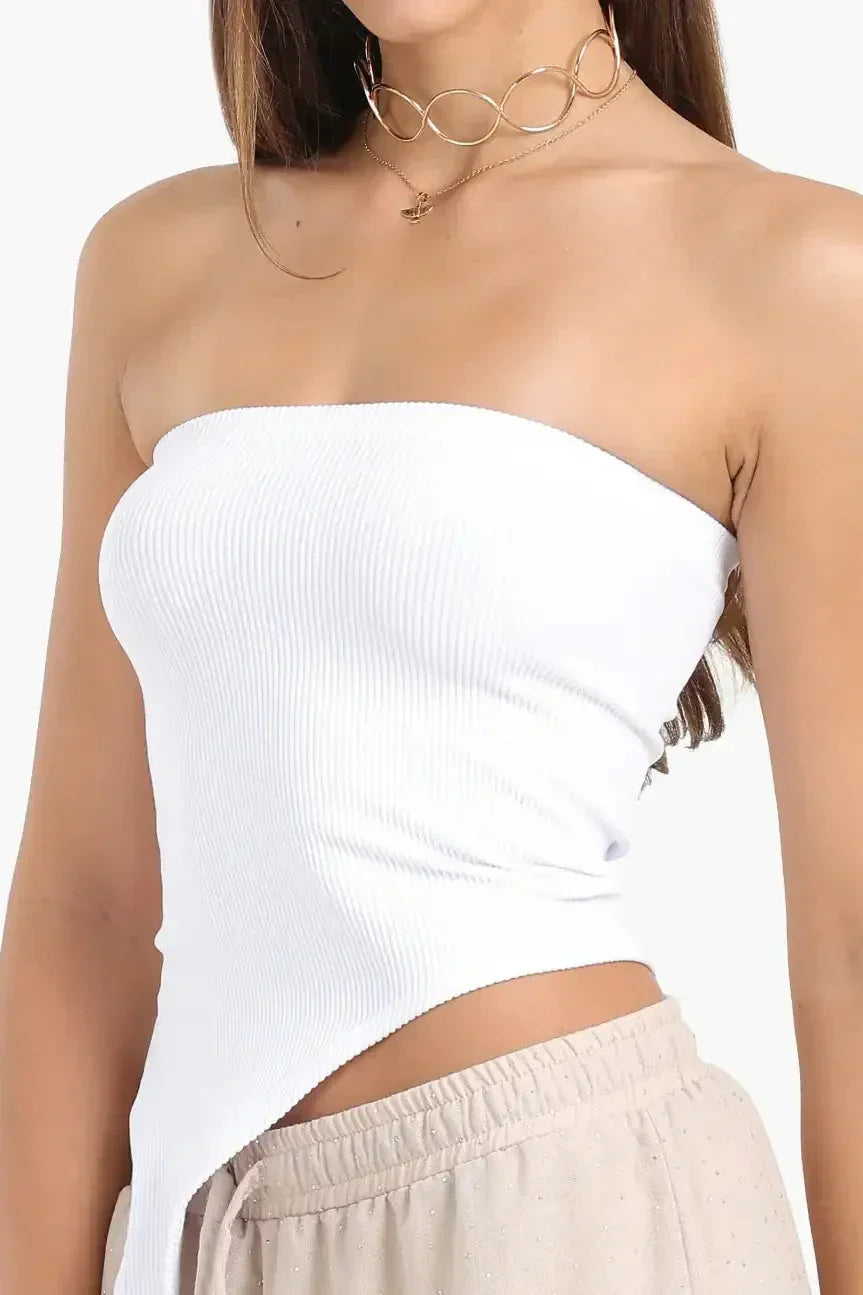 Carina - Asymmetrical Strapless Top 8