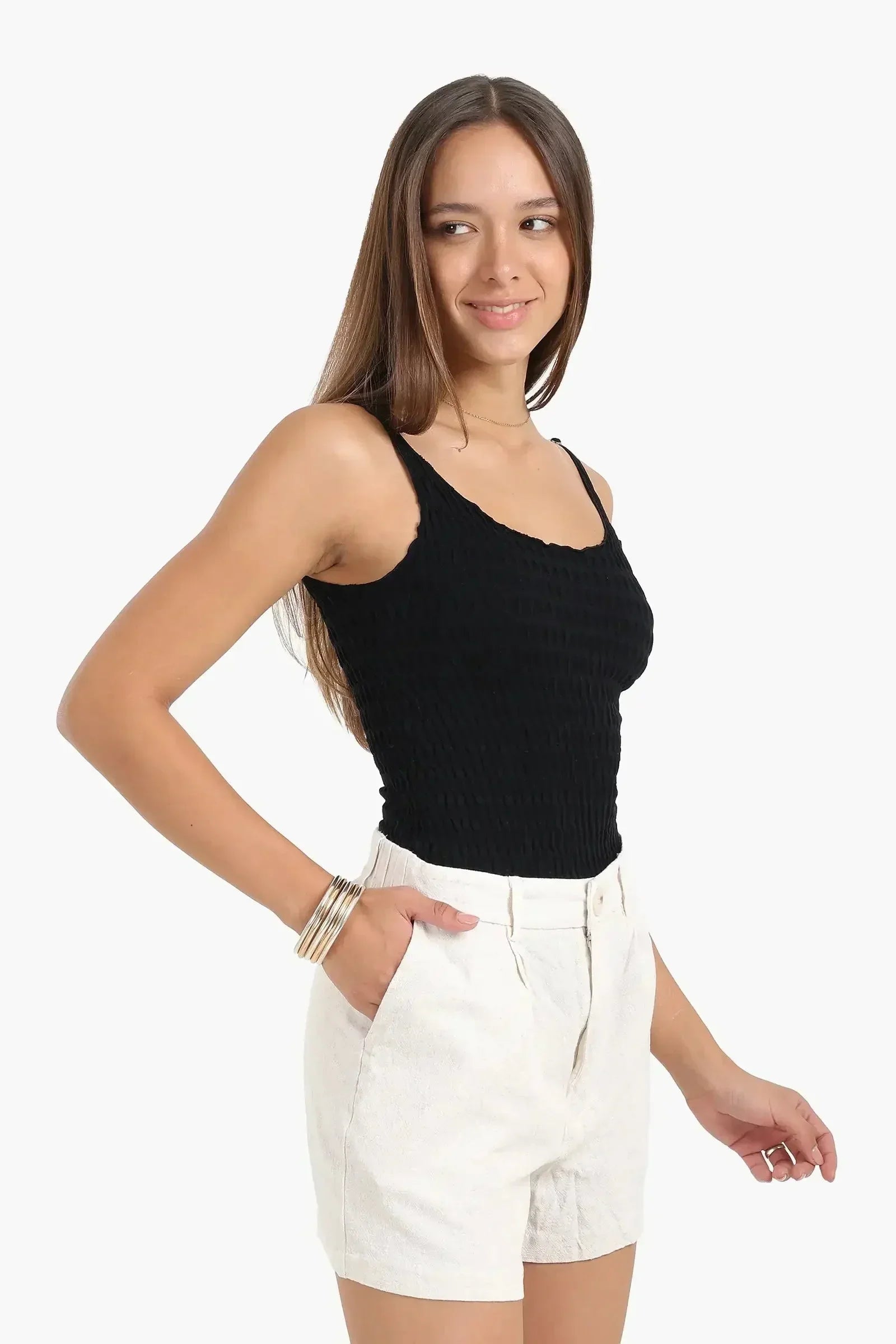 Carina - Seamless Microfiber Crinkled Top 5