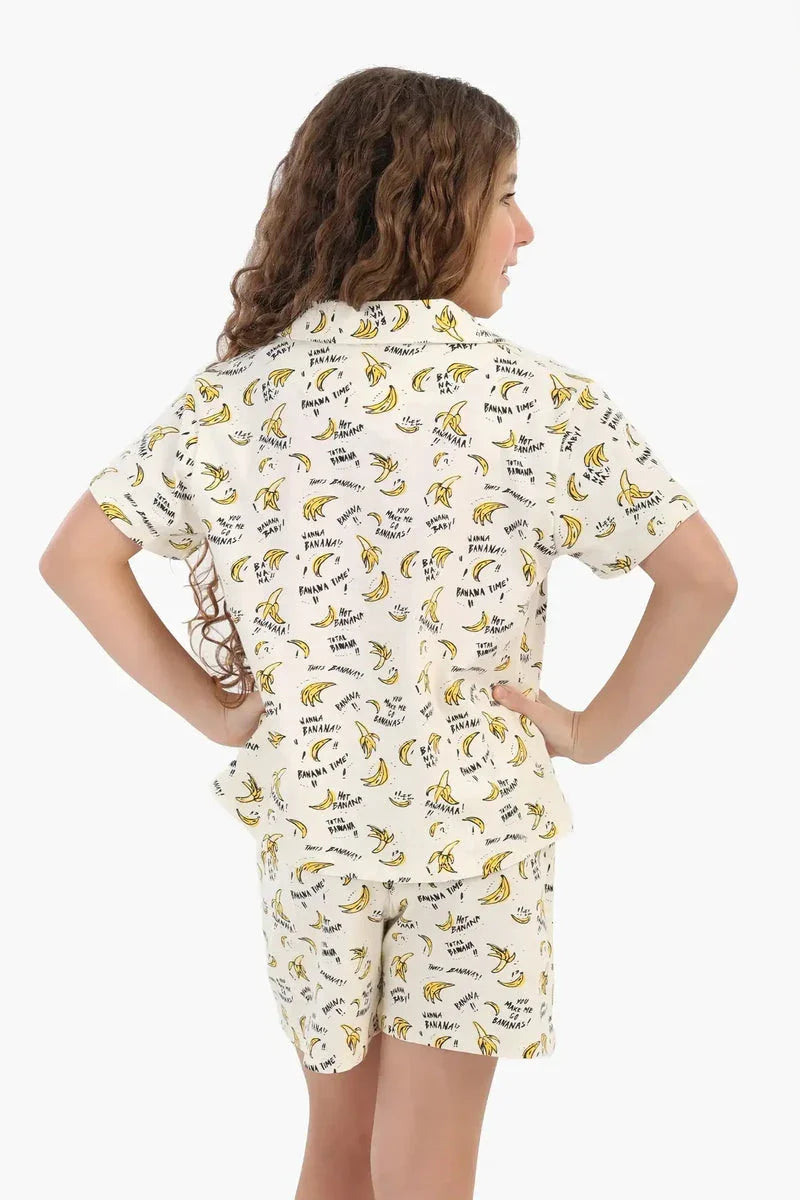 Carina - Girly Bananas Print Pyjama 3