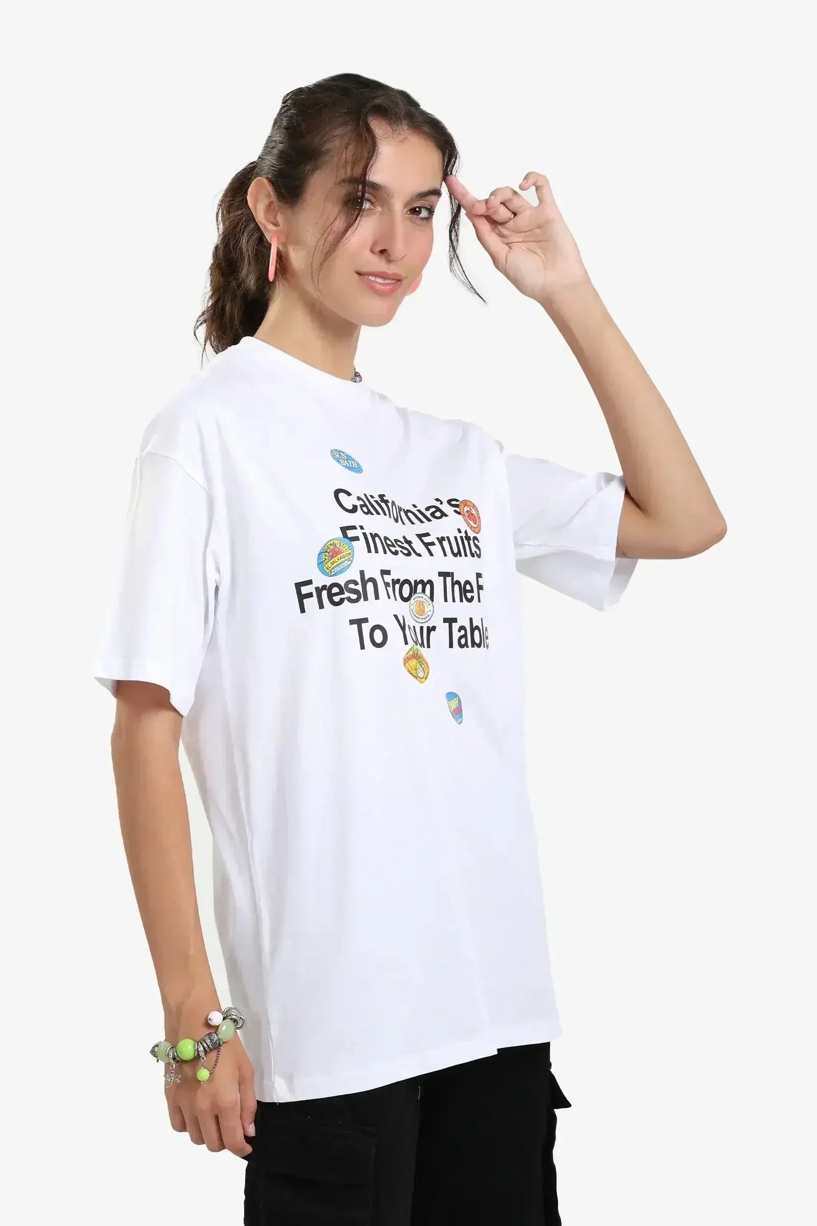 Carina - Slogan Print Oversized T-Shirt 2