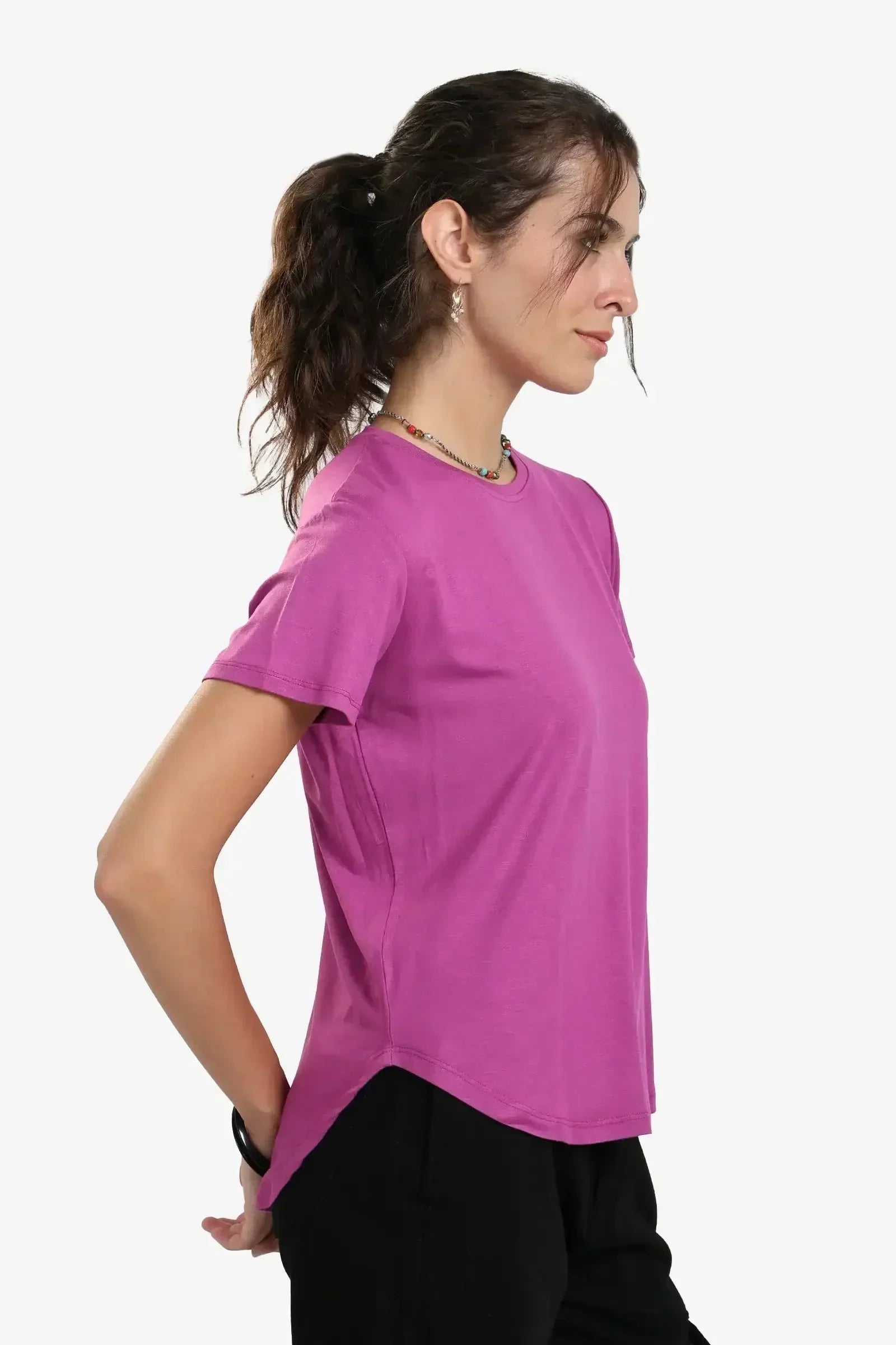 Carina - Asymmetrical Hem Basic Top 10