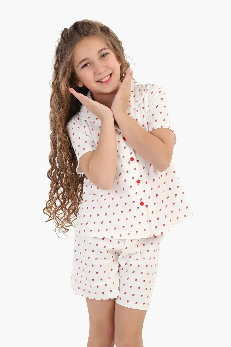 Carina - Girly Pyjama Set + Sleeping Mask 2