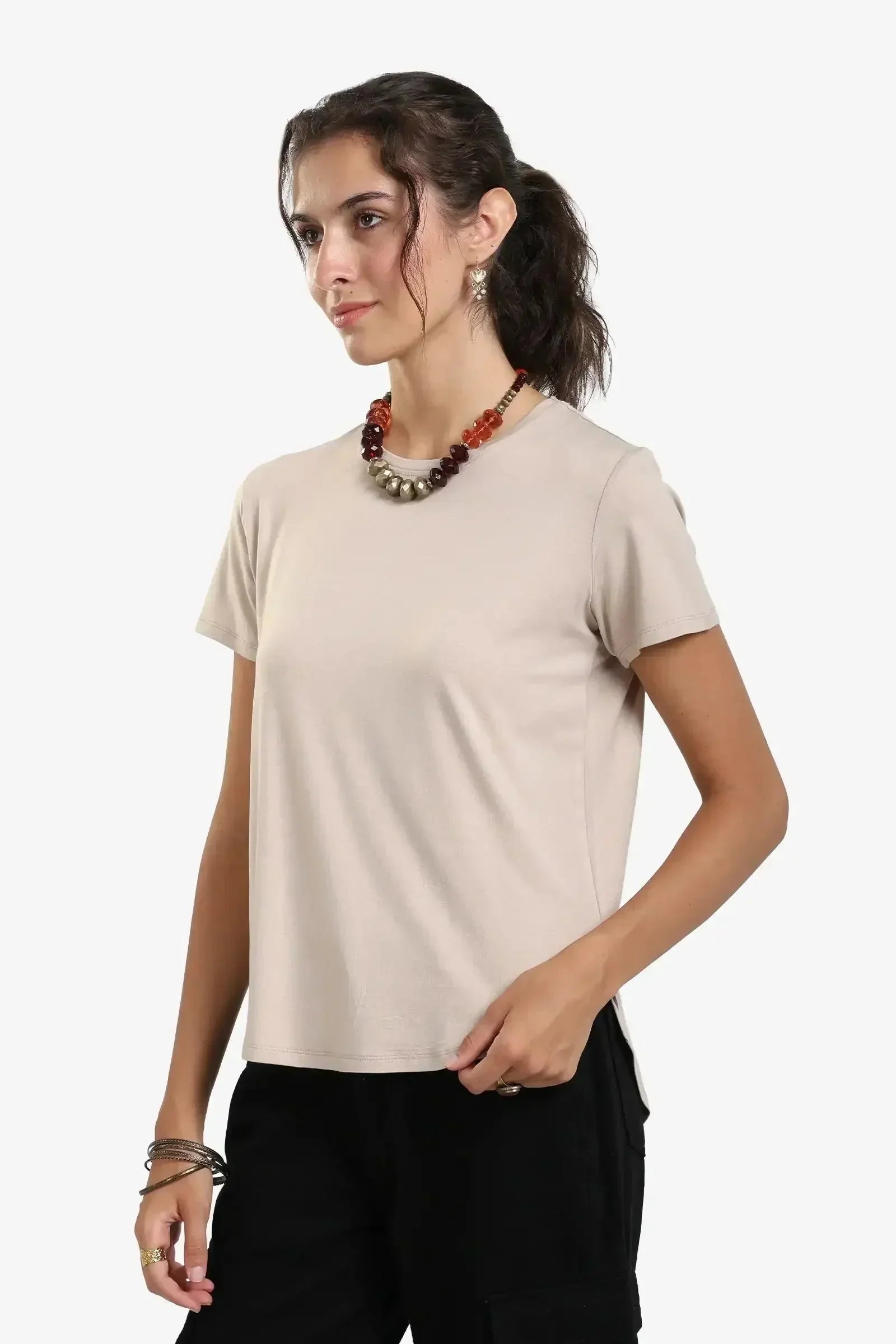 Carina - Asymmetrical Hem Basic Top 15