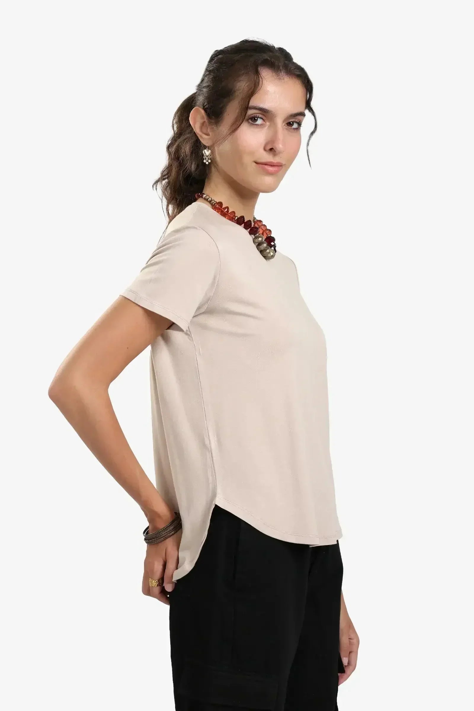 Carina - Asymmetrical Hem Basic Top 14