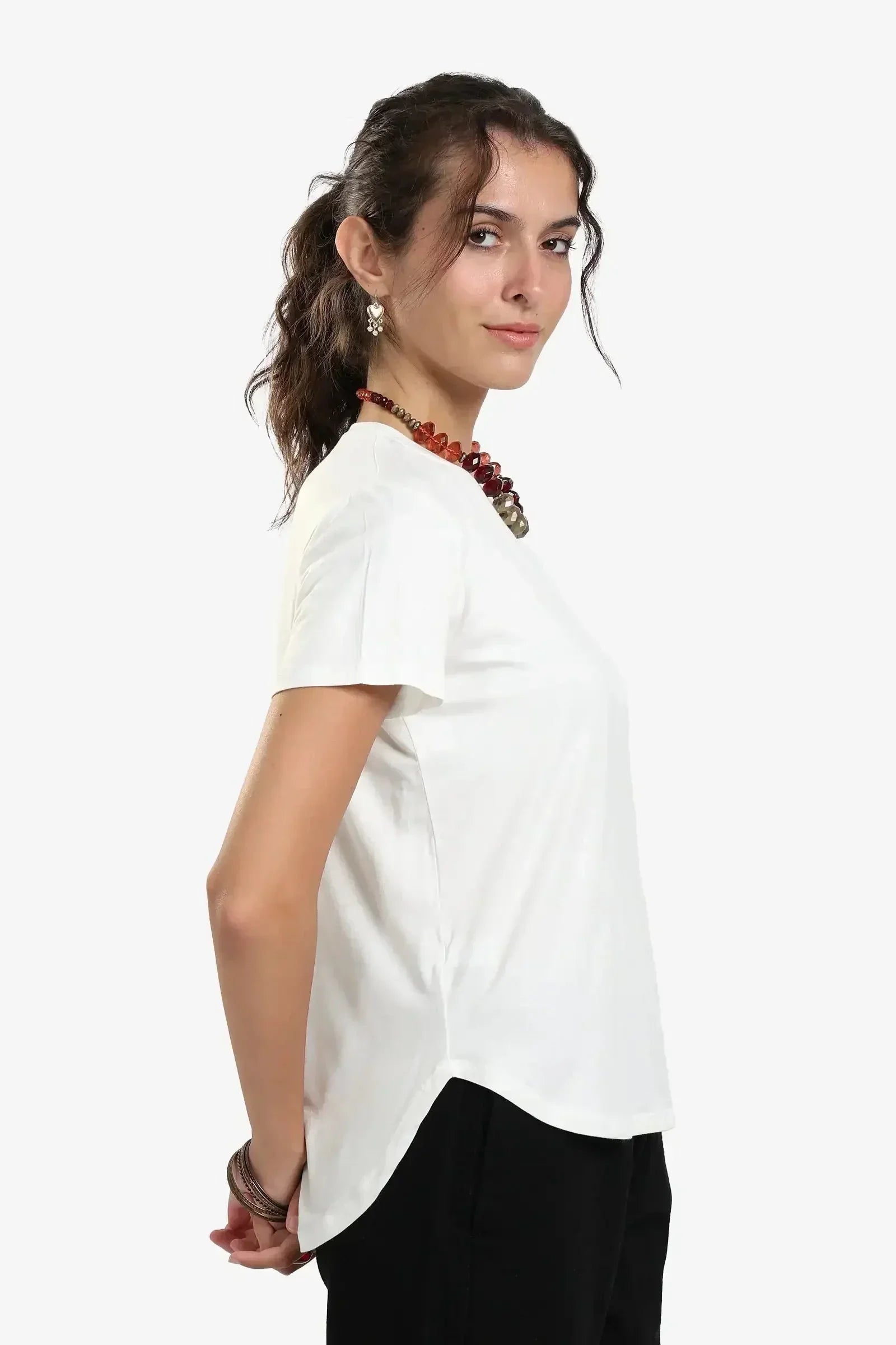 Carina - Asymmetrical Hem Basic Top 17