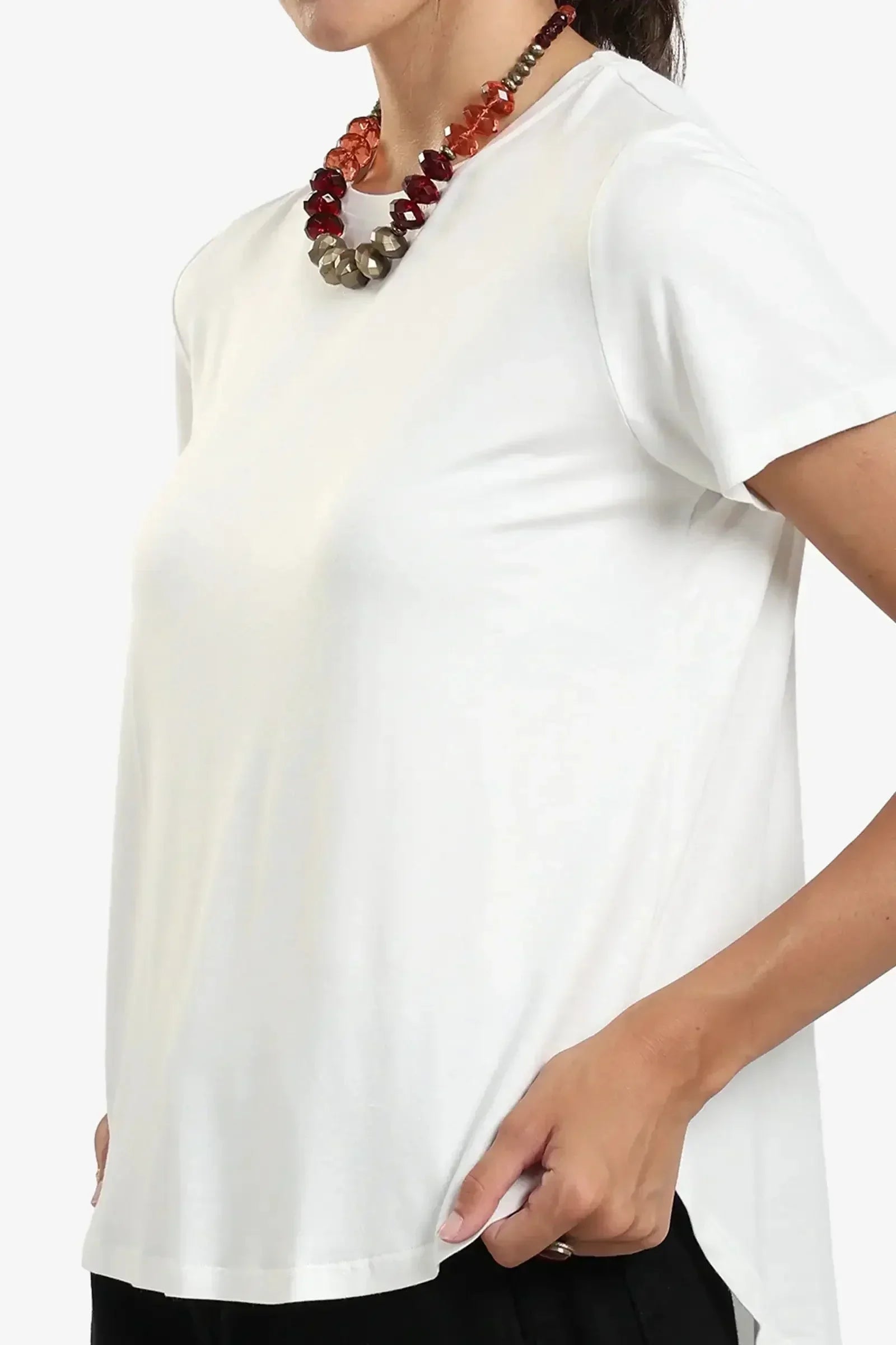 Carina - Asymmetrical Hem Basic Top 19