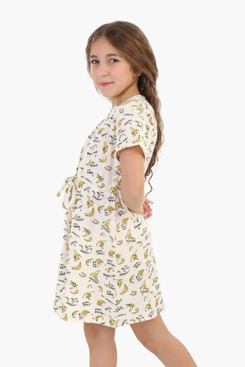 Carina - Girly Bananas Print Nightgown 4