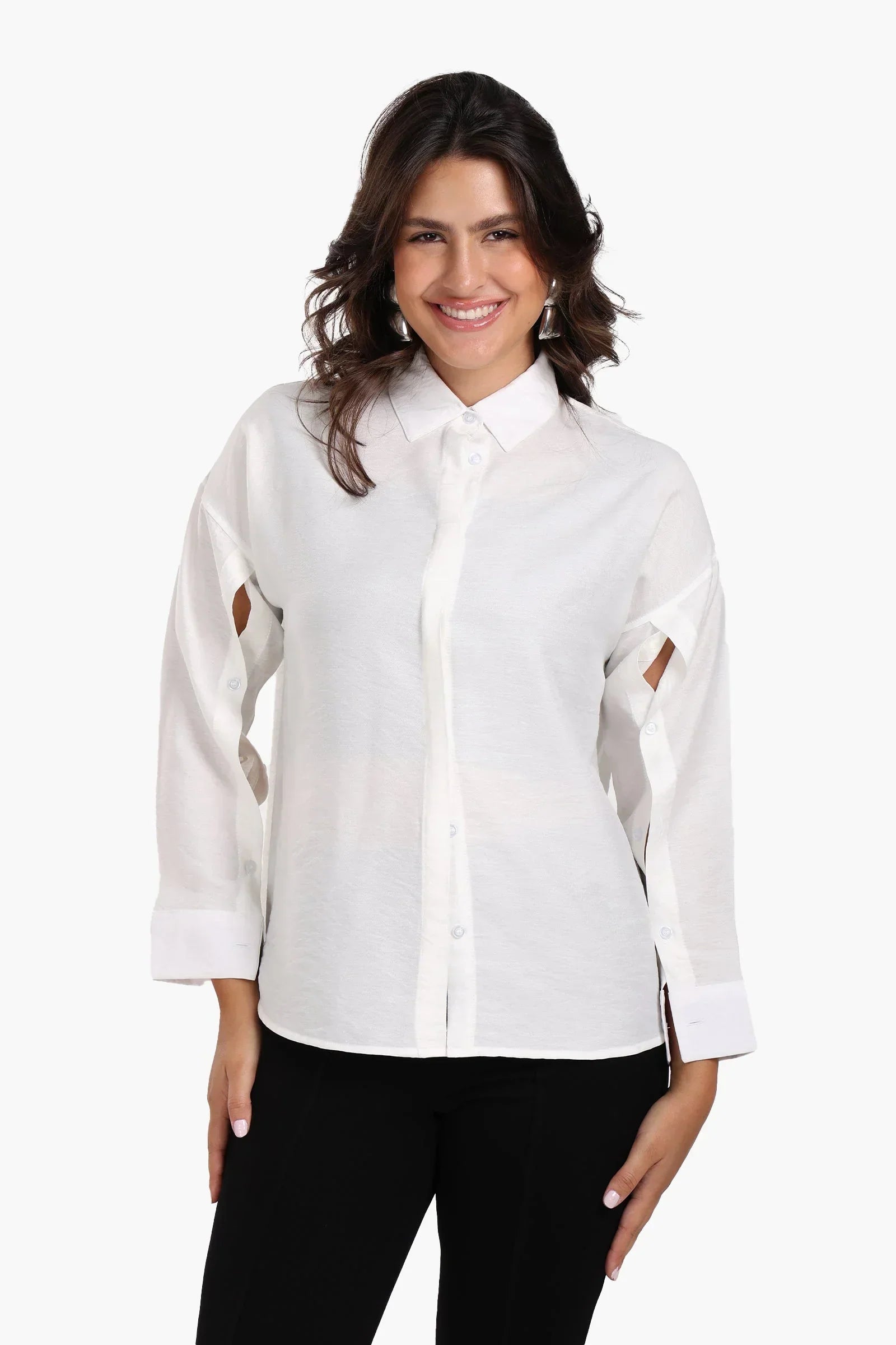 Clue - Long Sleeve Cotton Shirt 5