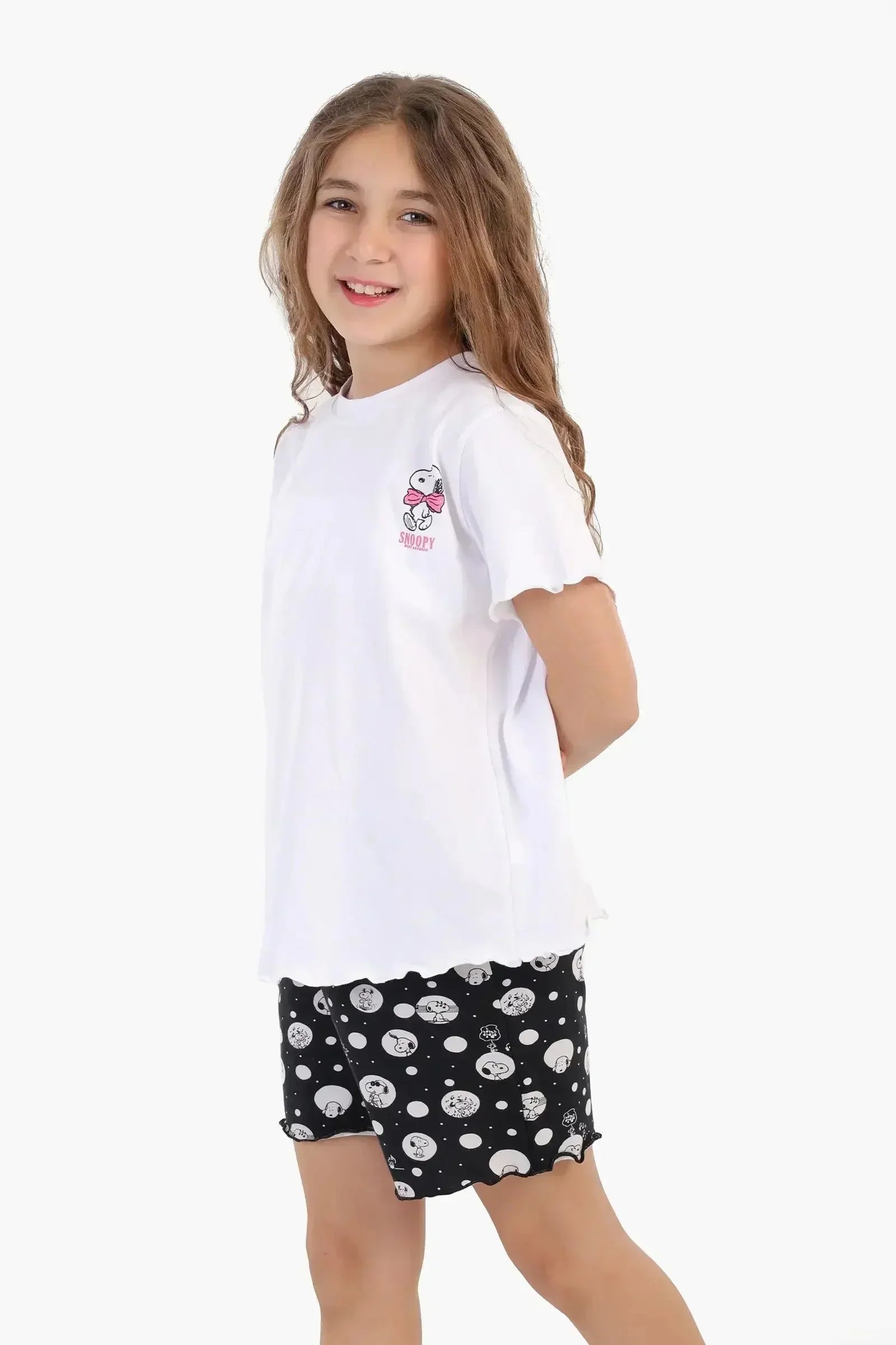 Carina - Girly Printed Snoopy Pyjama Set 2