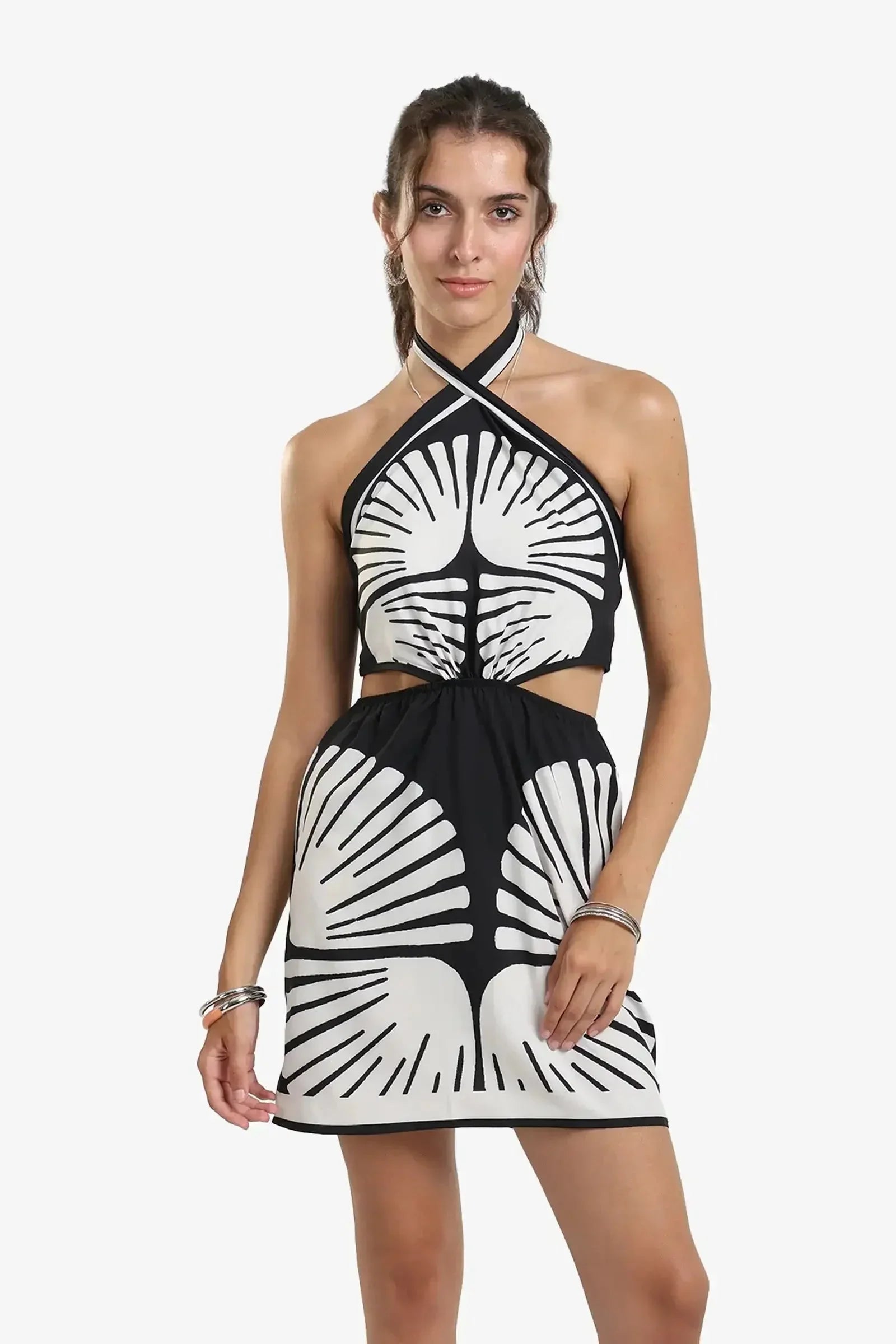 Carina - Printed Mini Beach Dress 1