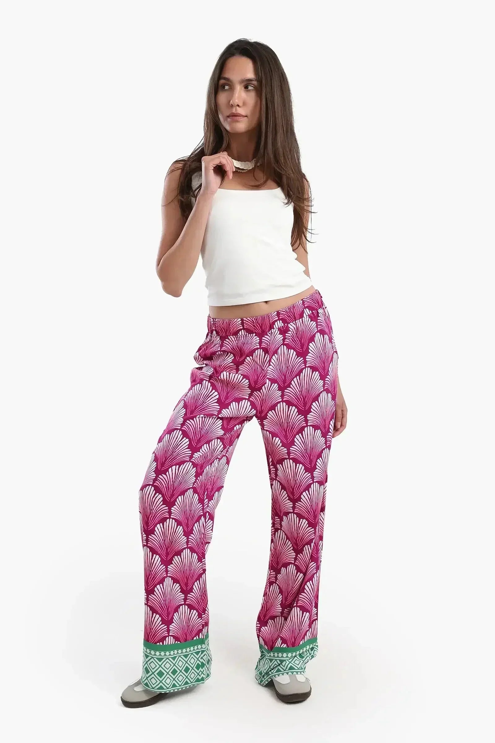Carina - Shell Printed Pants 9