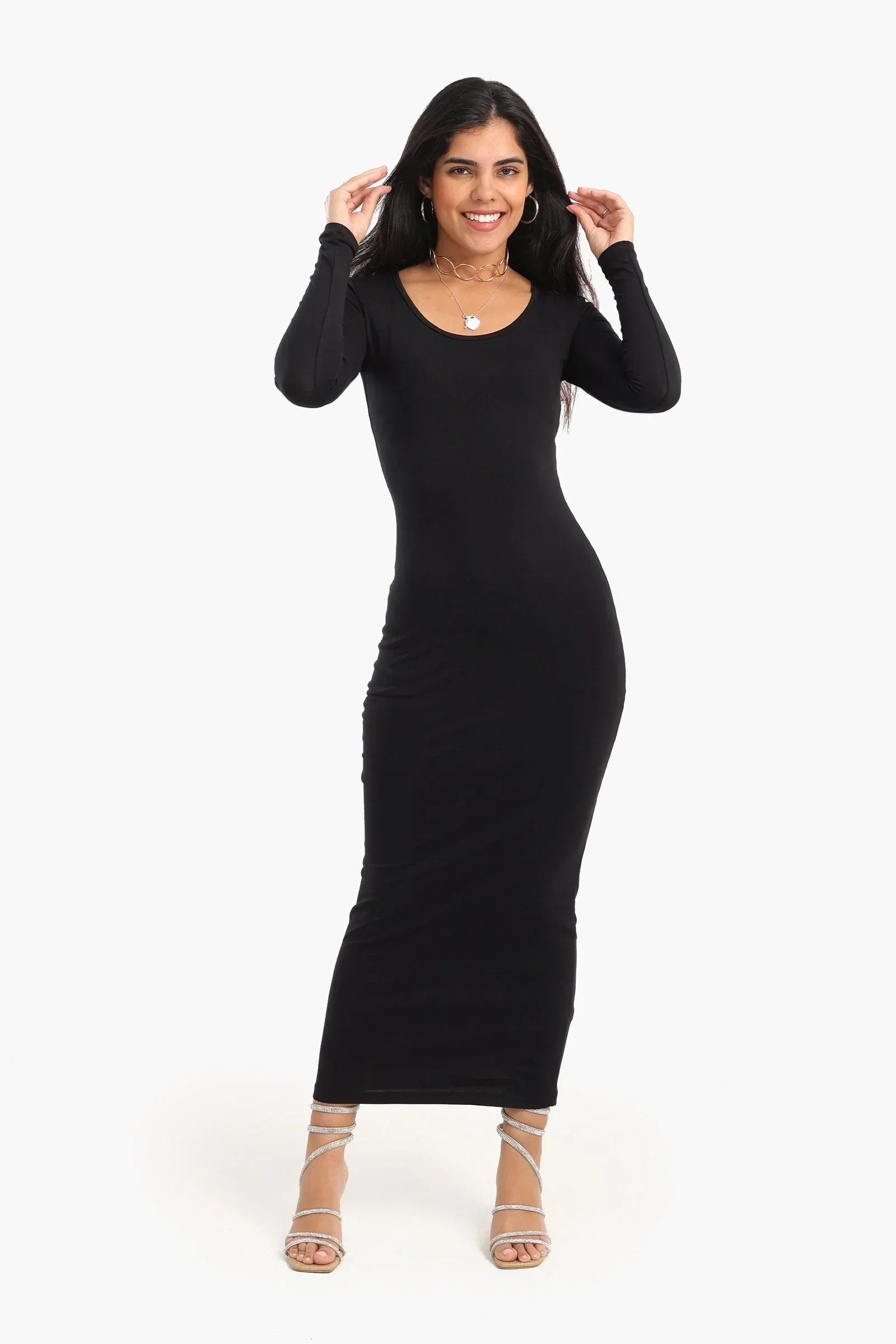 Clue - Slim Fit Cotton Blend Dress 1
