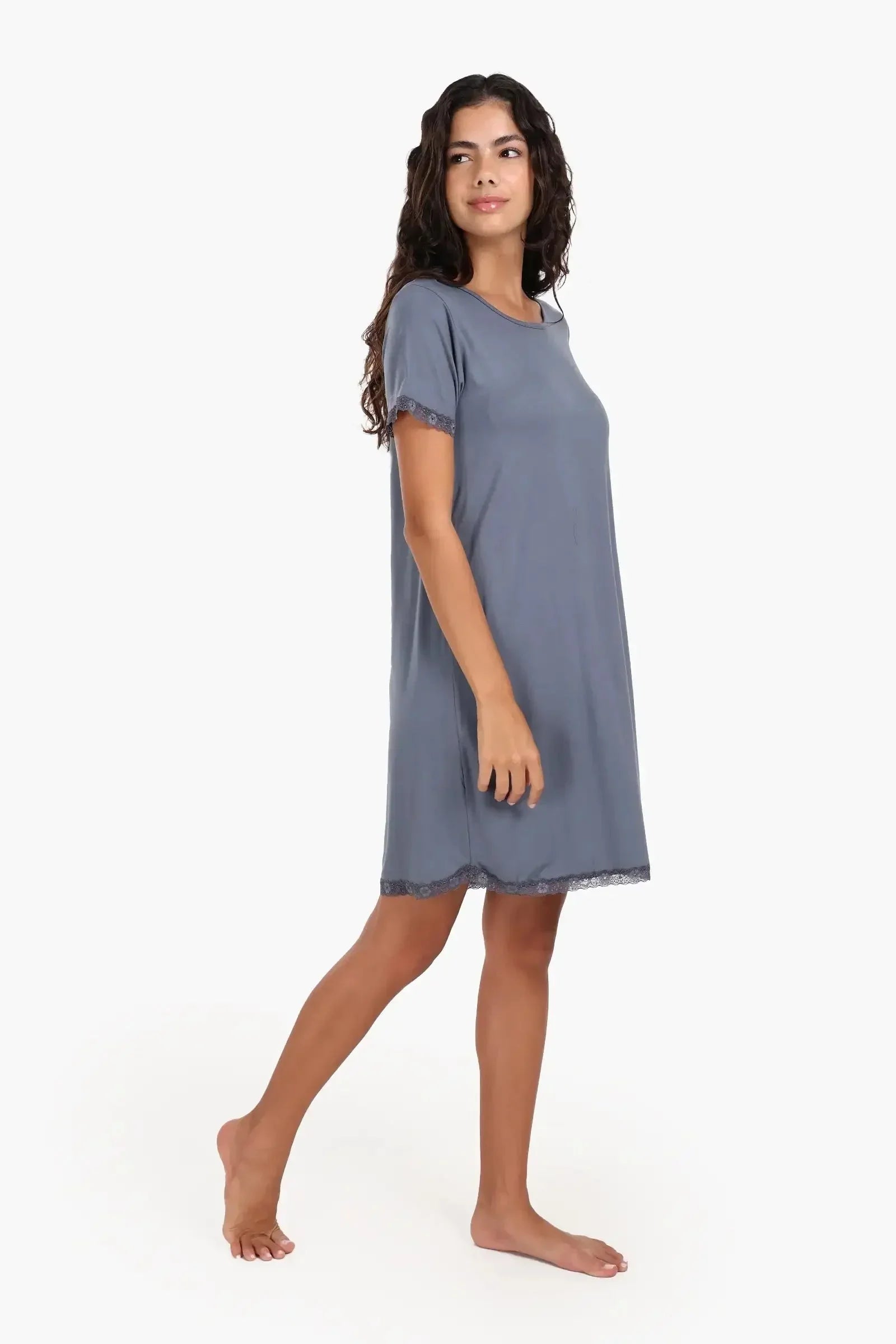 Carina - Lightweight Nightgown with Lace 15