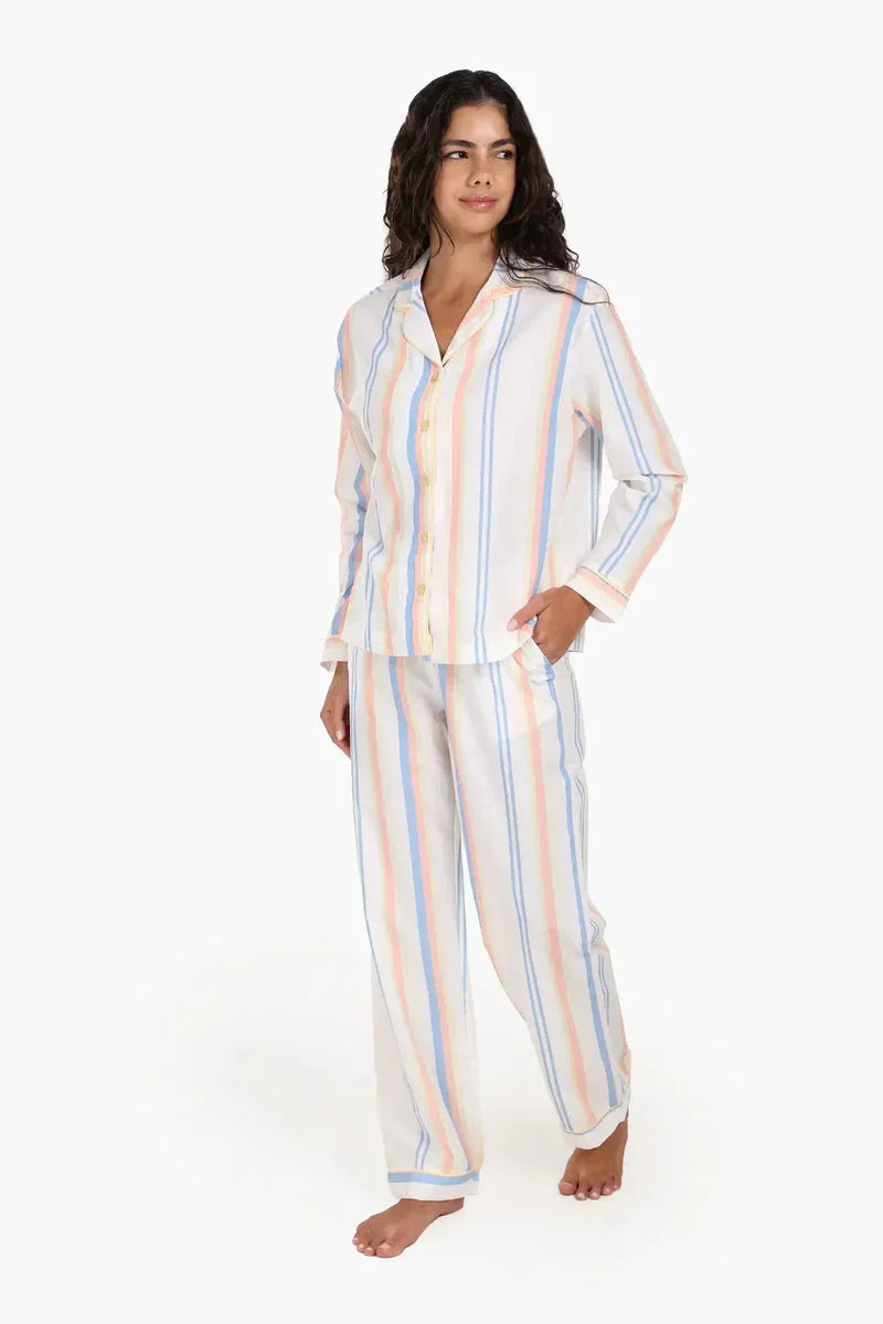 Carina - Striped Long Sleeves Pyjama Set 5