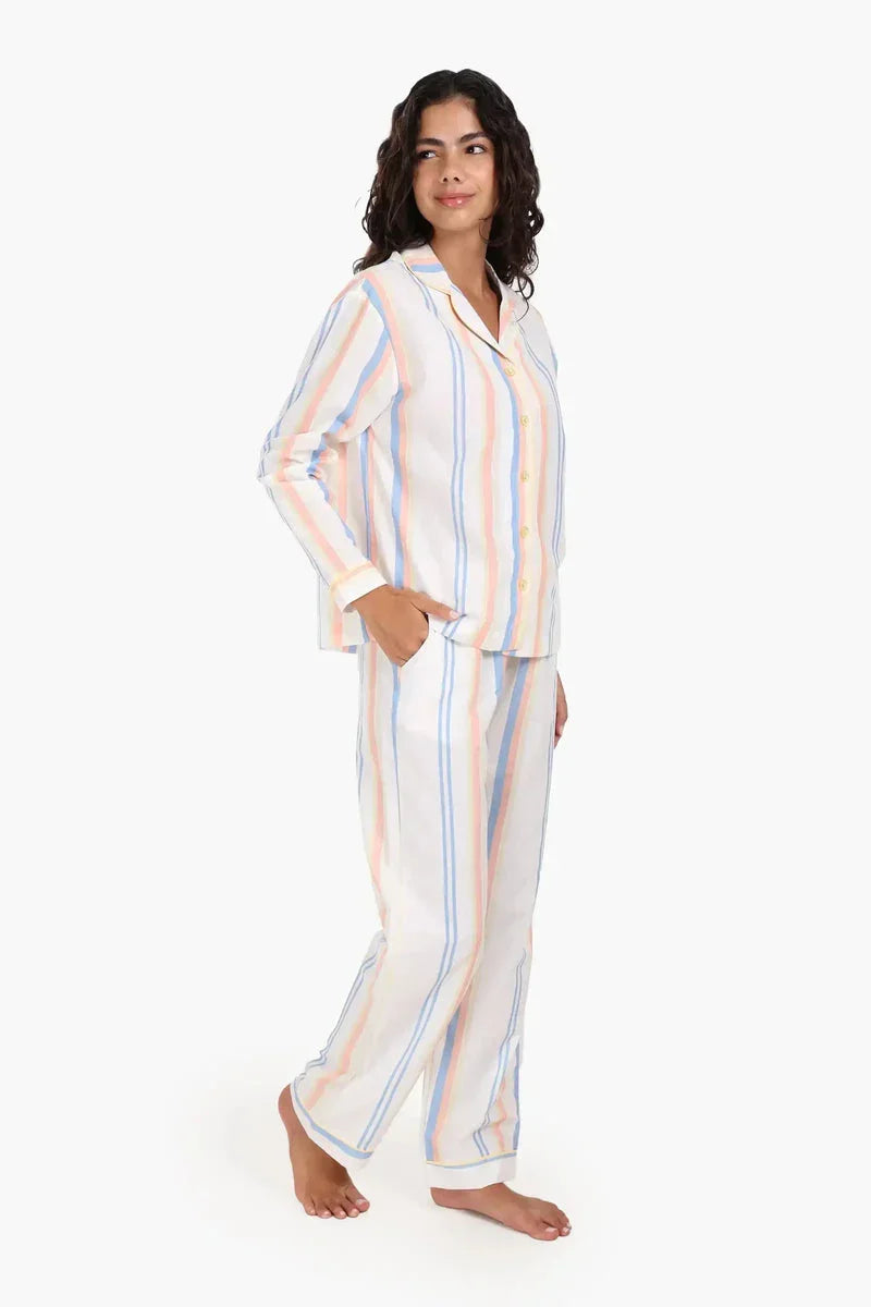 Carina - Striped Long Sleeves Pyjama Set 2