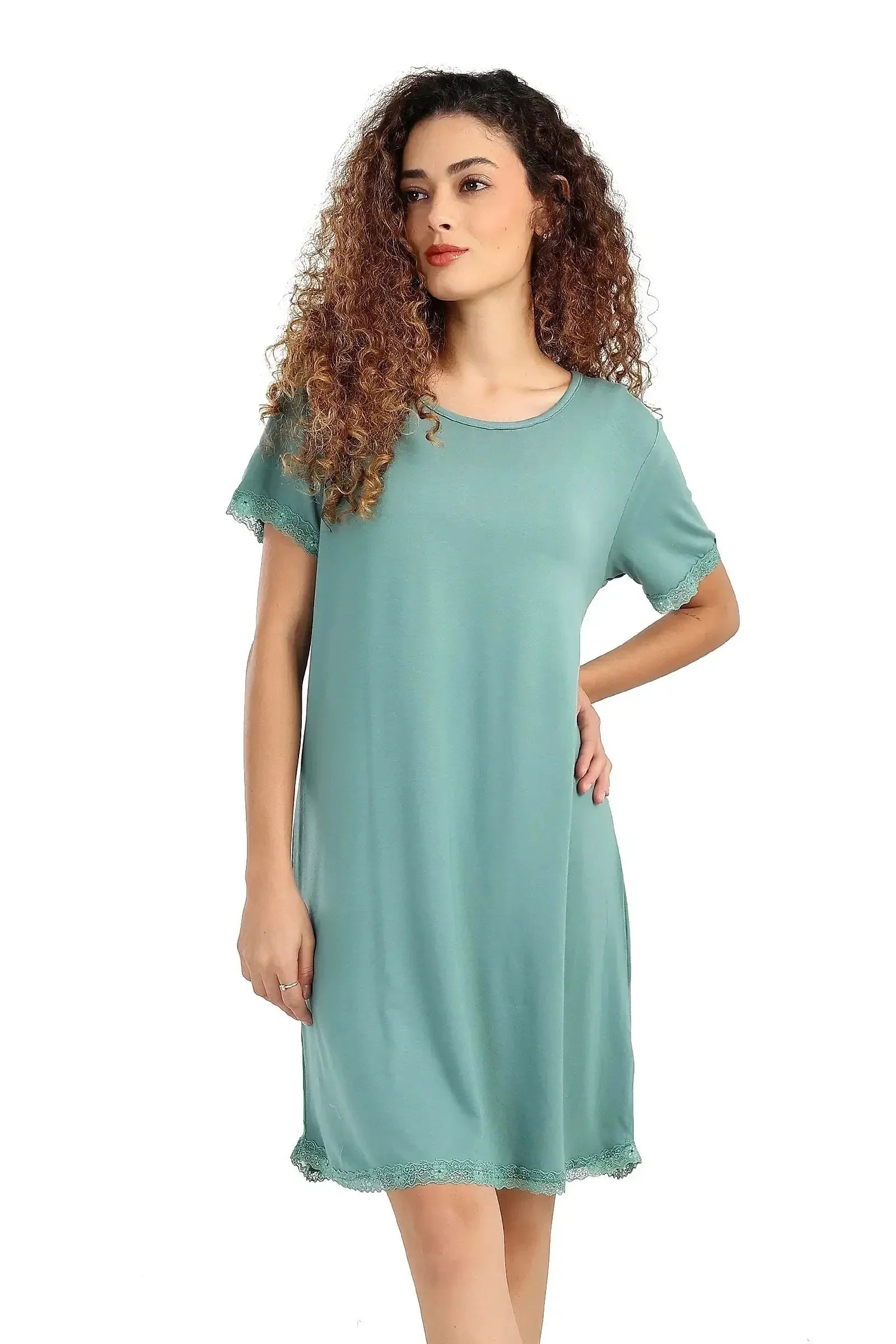 Carina - Lightweight Nightgown with Lace 24