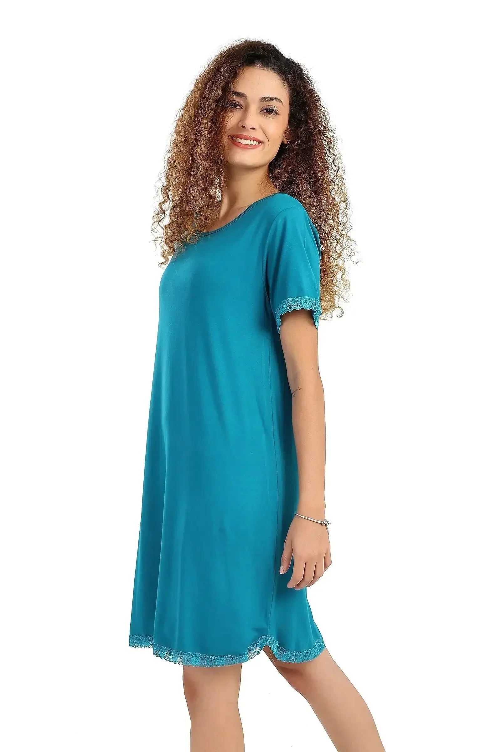 Carina - Lightweight Nightgown with Lace 19