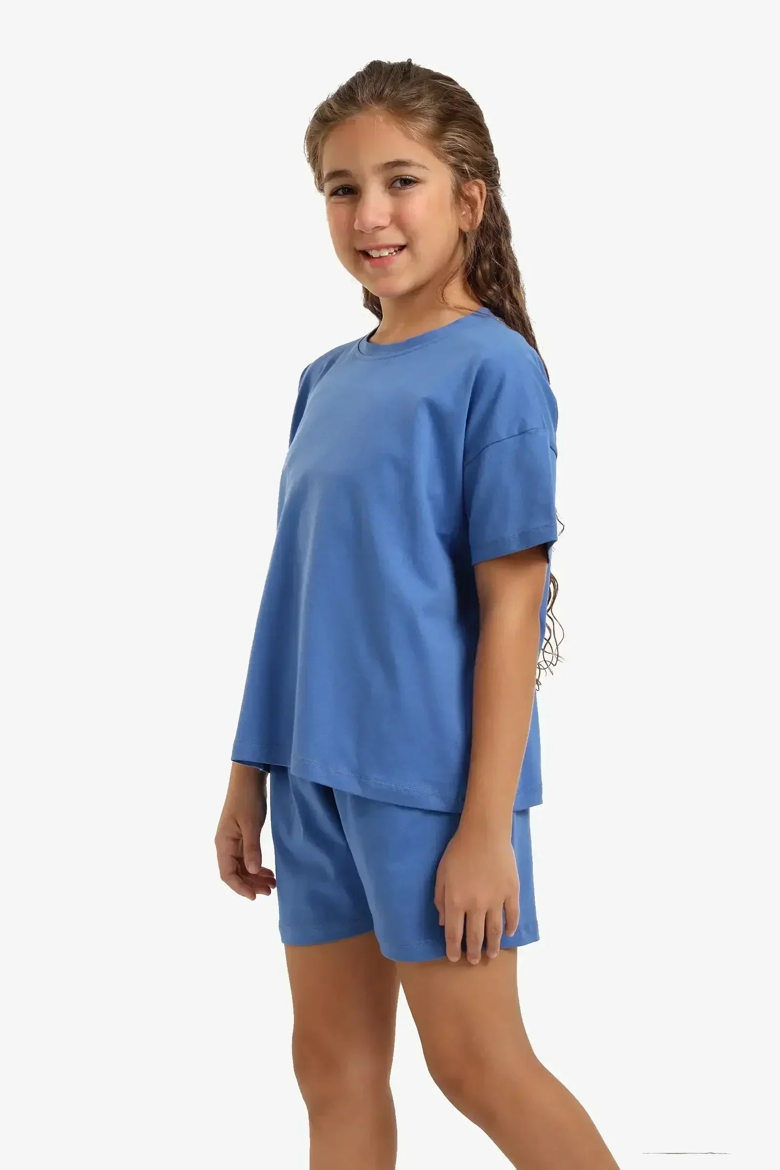 Carina - Light Indigo Girly Pyjama Set 3