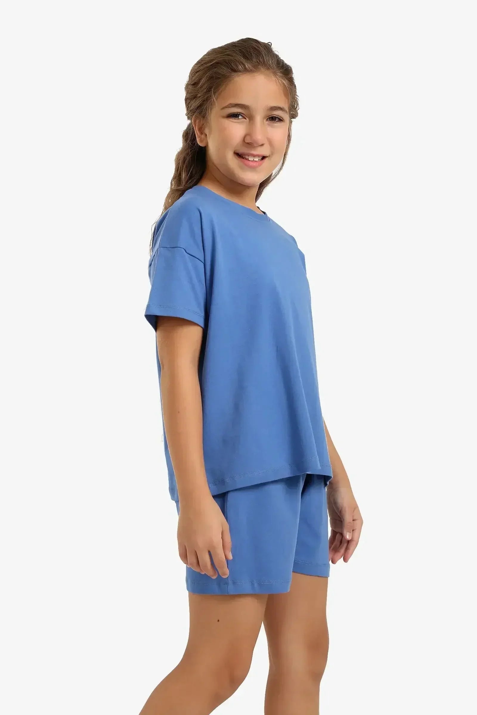 Carina - Light Indigo Girly Pyjama Set 4
