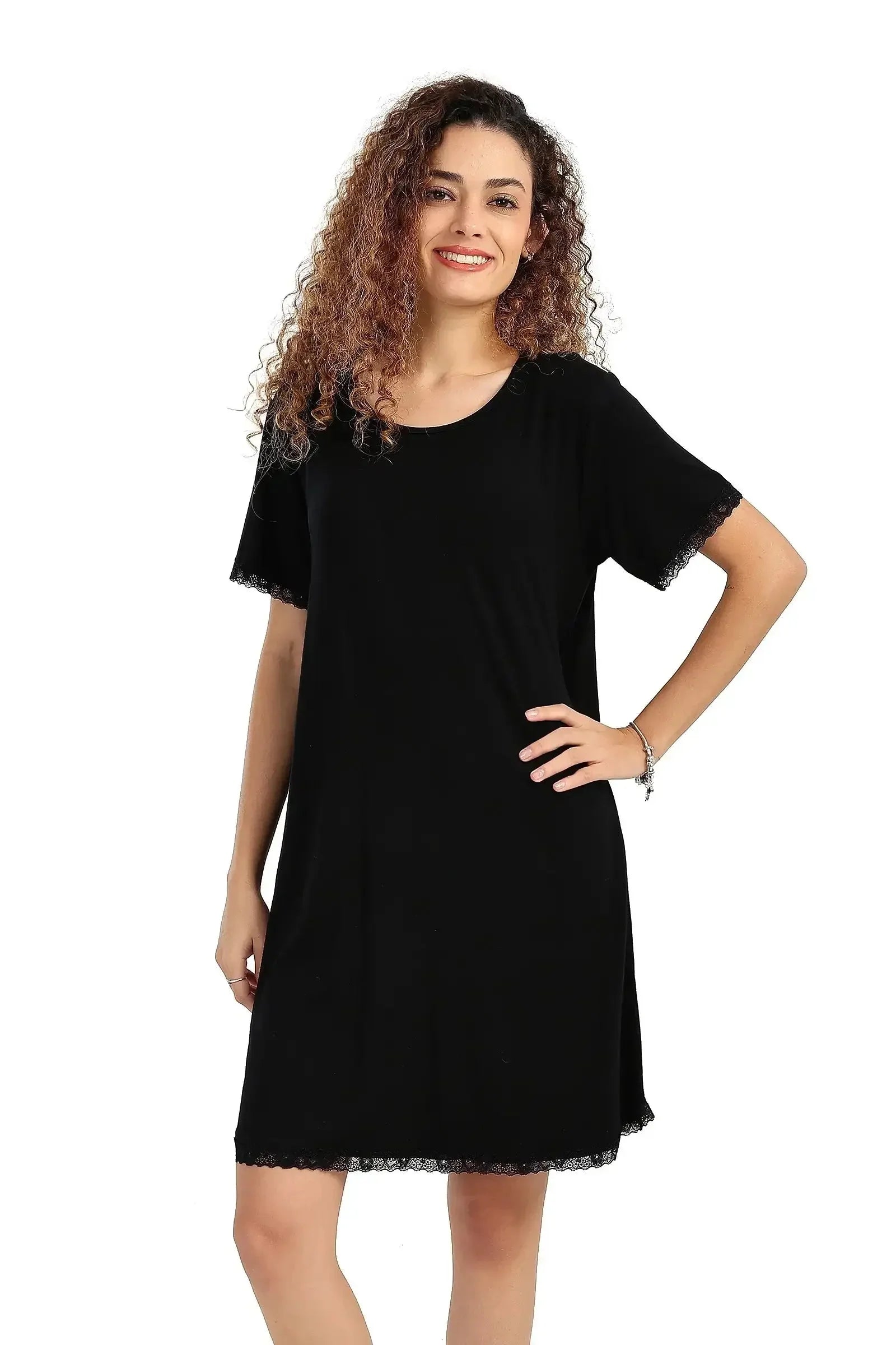 Carina - Lightweight Nightgown with Lace 25