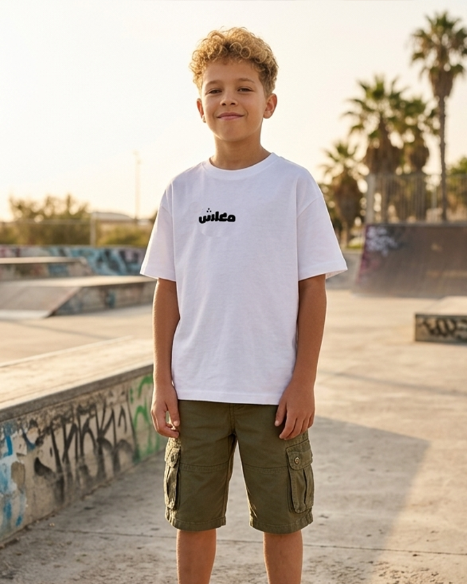 Ma3lesh Boys Oversized SS T-Shirt - Off White - NAS Trends 2