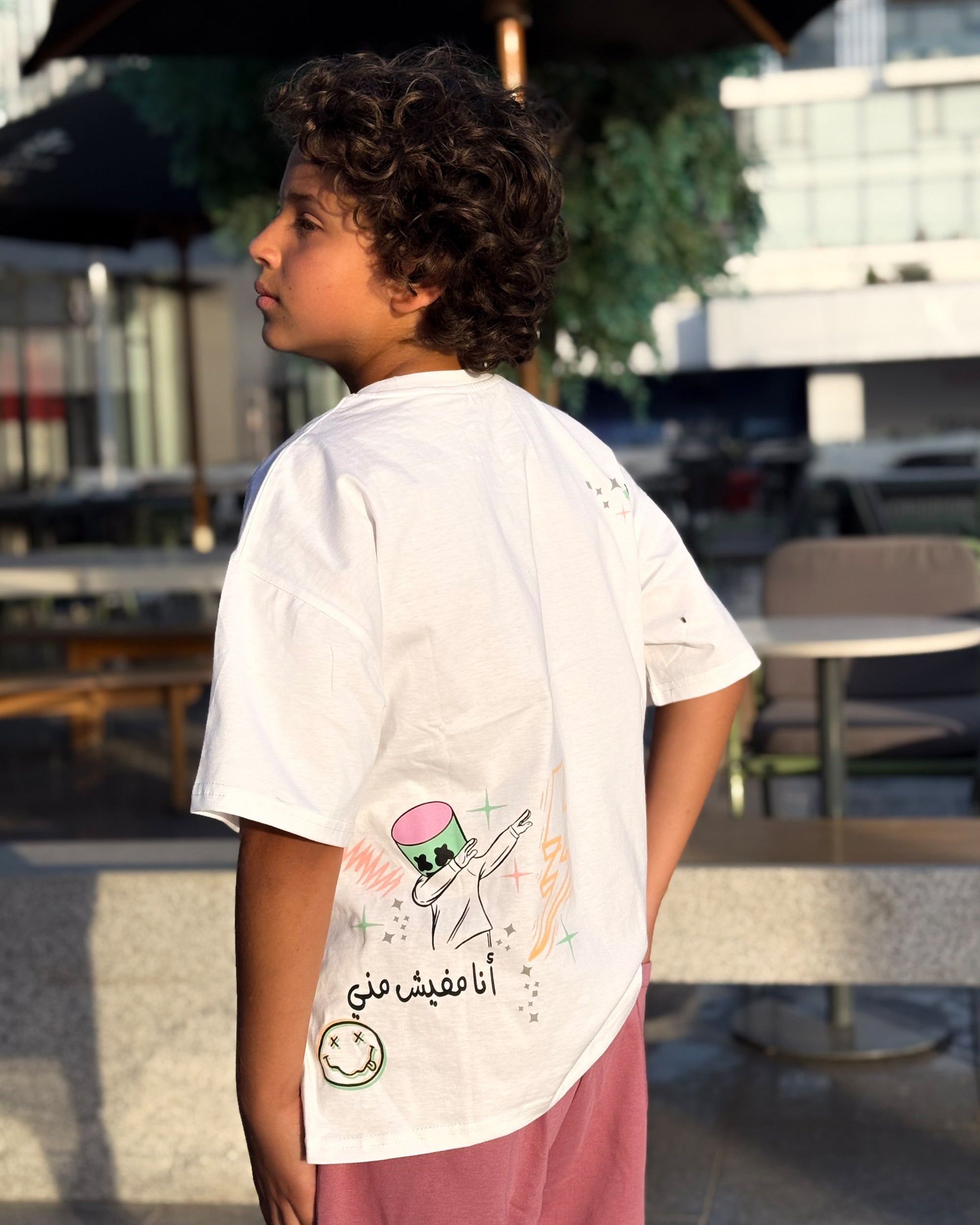 Karizma Boys Oversized SS T-Shirt - Off White - NAS Trends