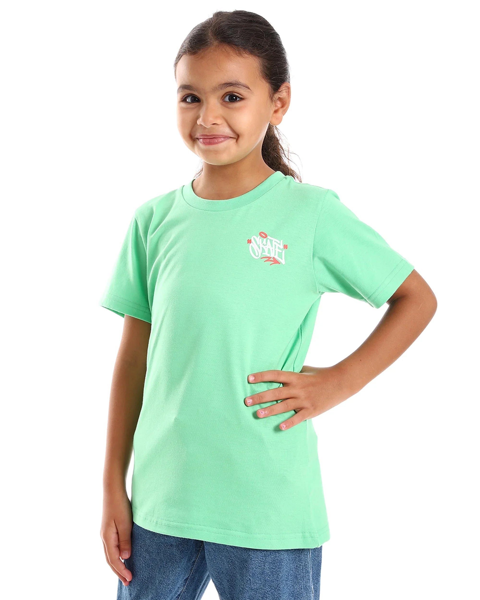NAS Trends - Skate Kids SS T-Shirt - Apple Green 2