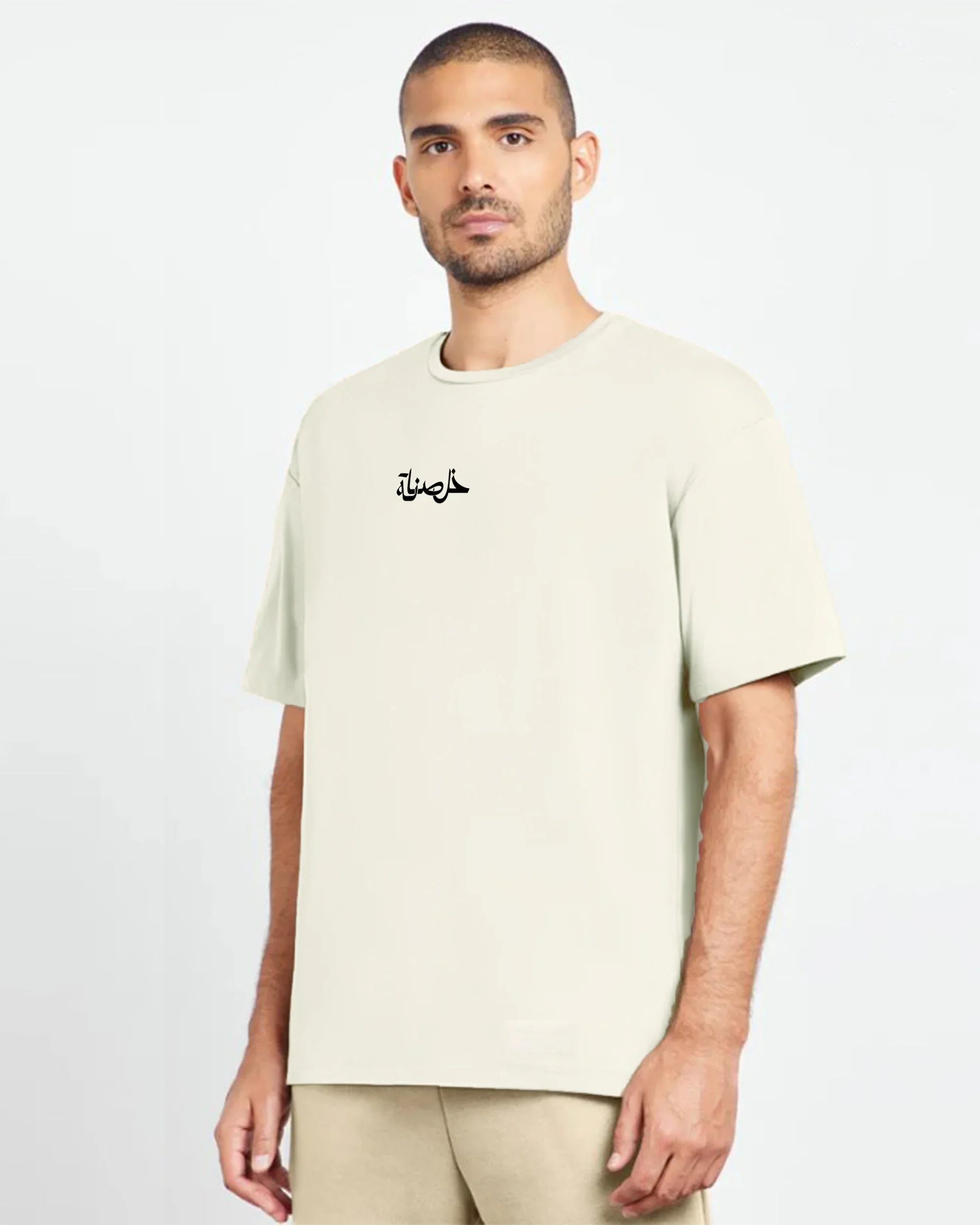 NAS Trends - Khalsana Men Oversized SS T-Shirt - Off White 3