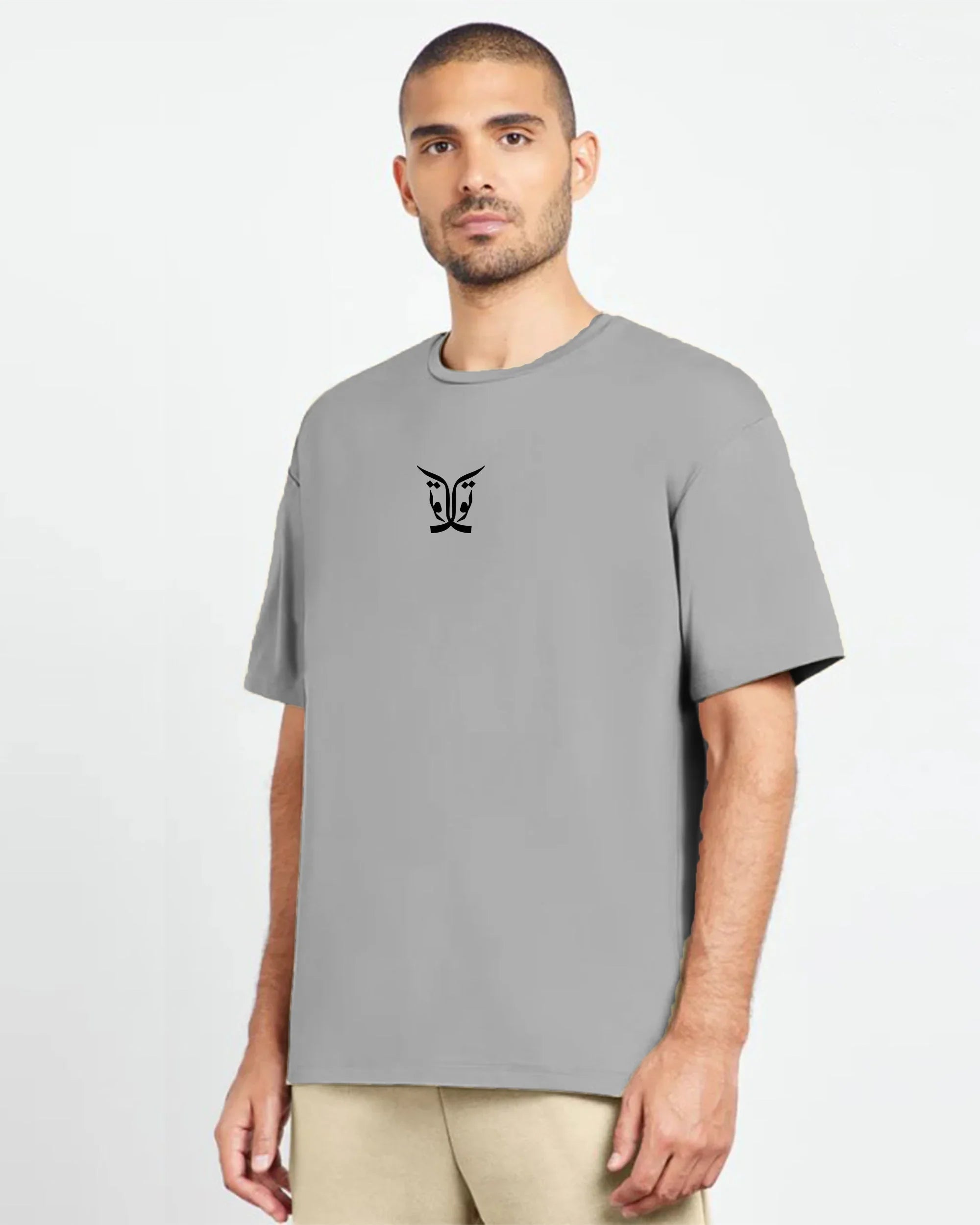 NAS Trends - Toktok Men Oversized SS T-Shirt - Grey 2