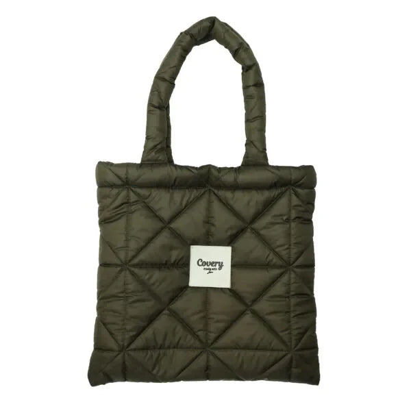 Covery - Olive Puffy Tote Bag 1