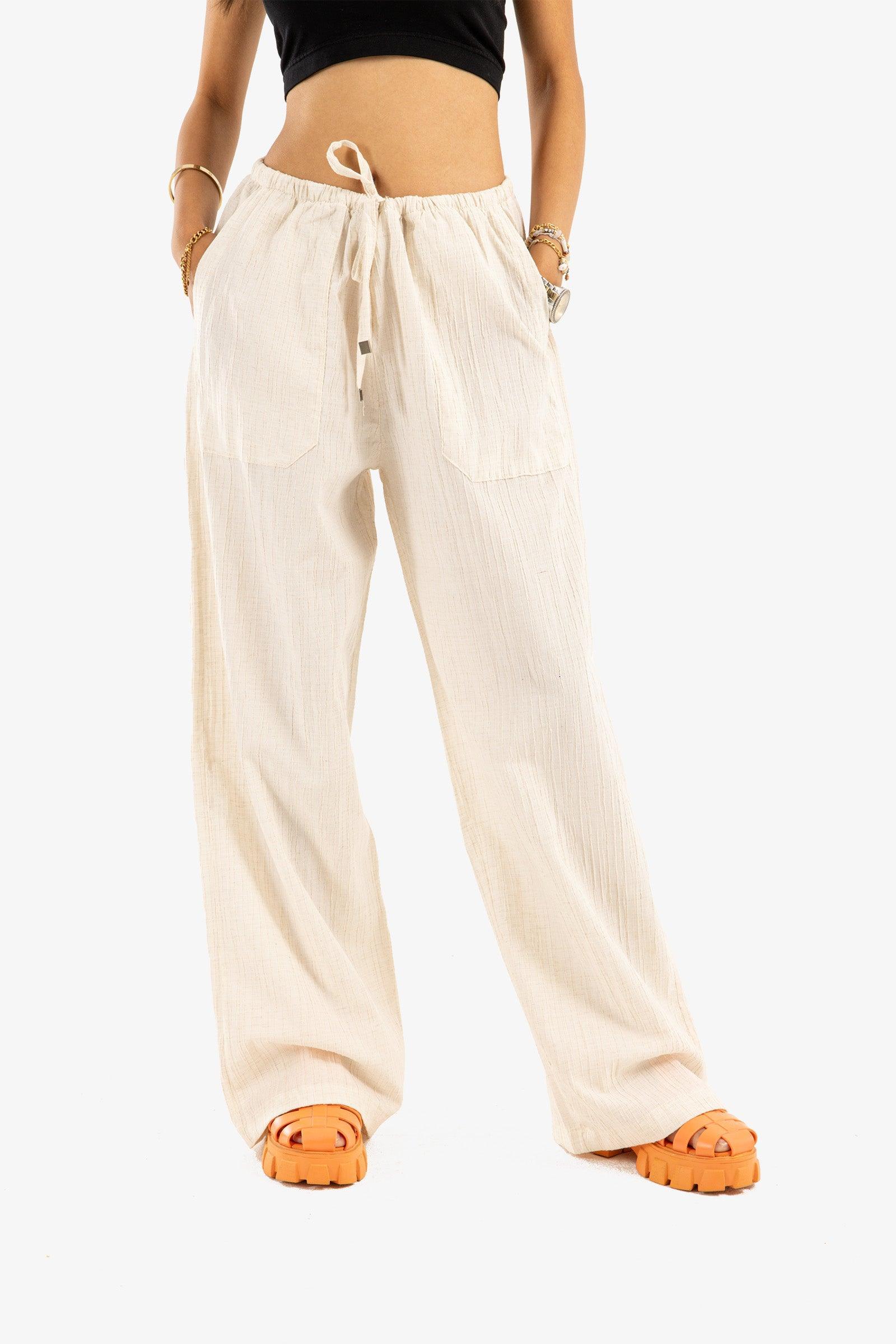 Clue - Linen Beige Pants 1