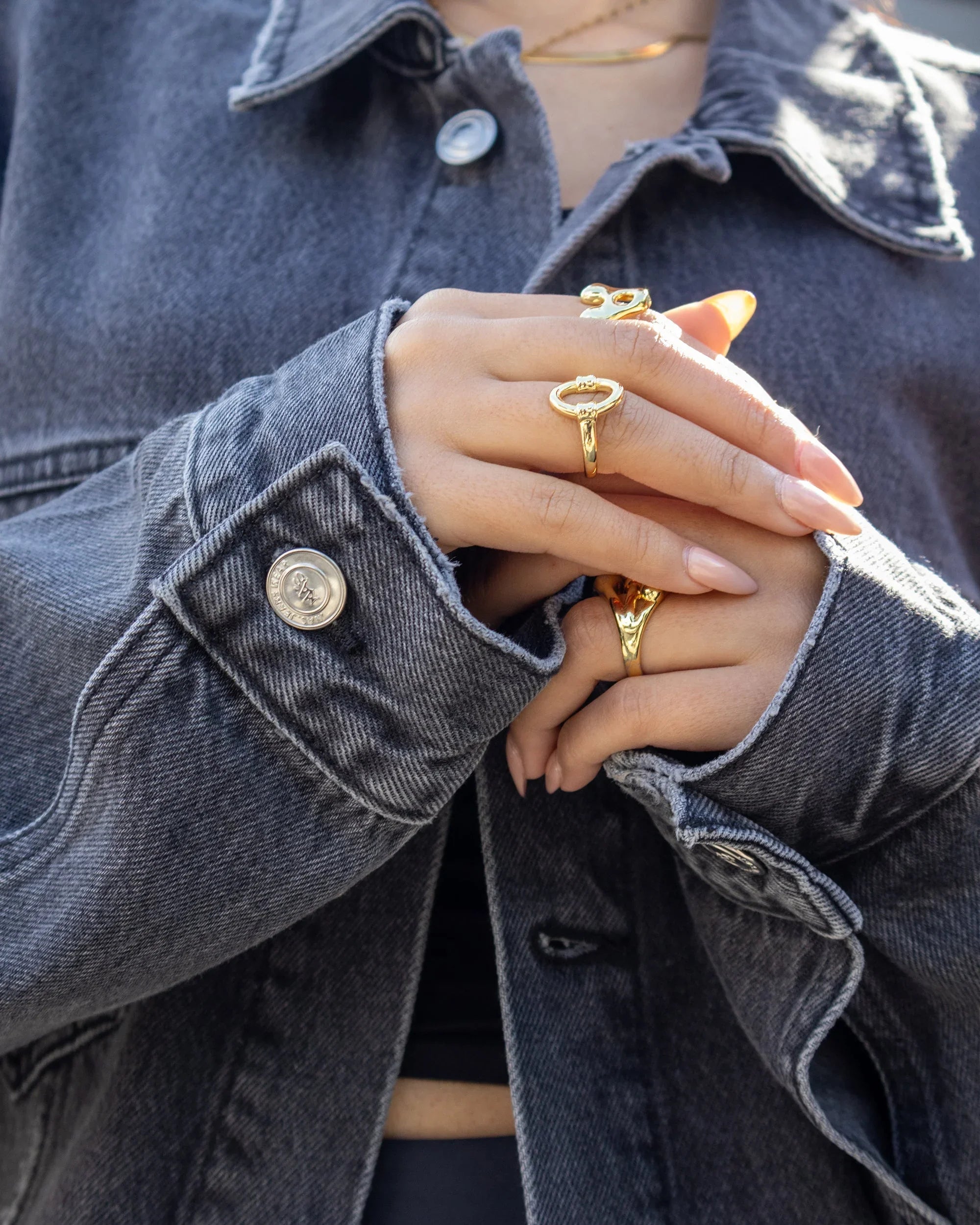 NAS Trends - Women Denim Jacket - Black 3