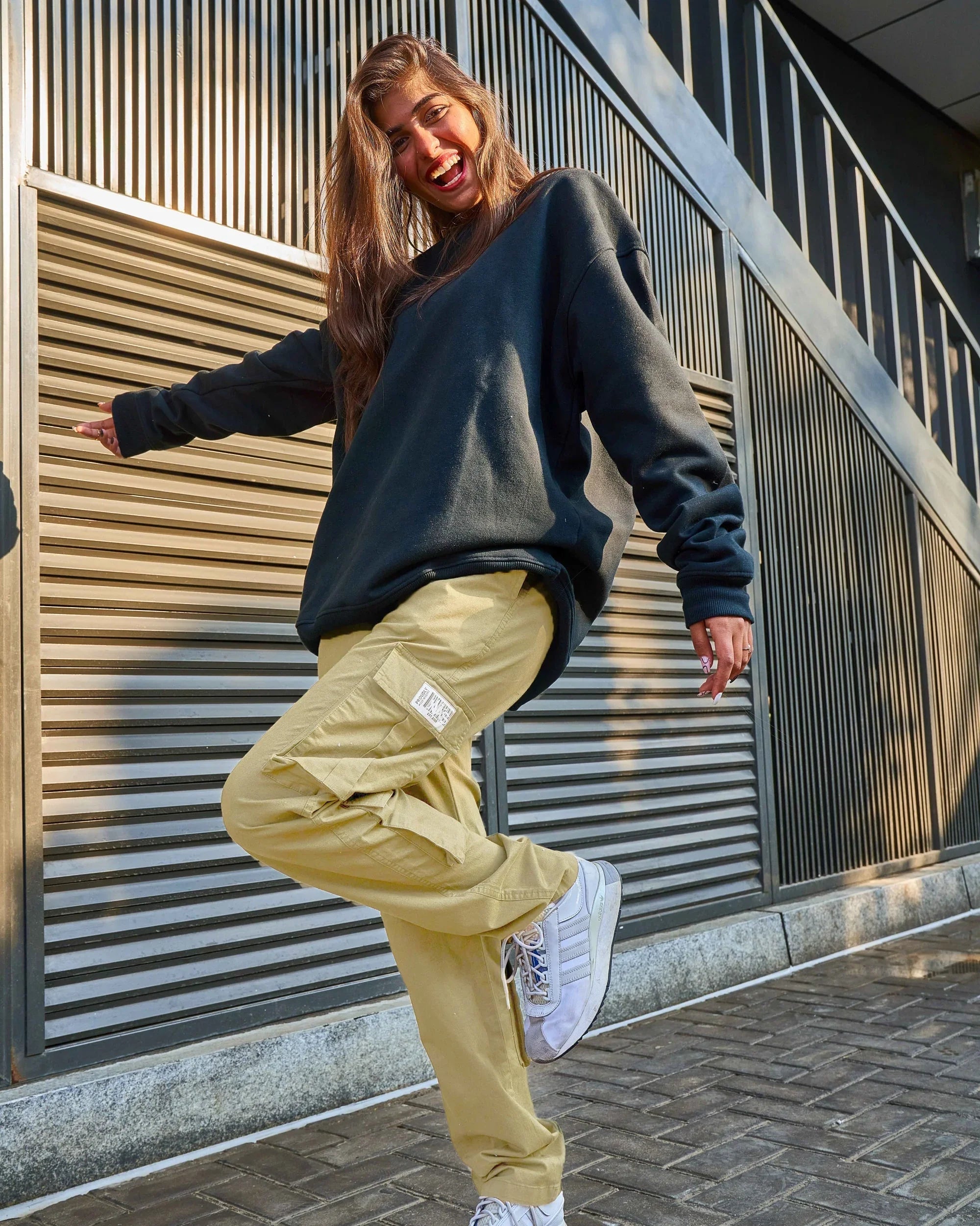 NAS Trends - Basic Unisex Cargo Pants - Beige 1