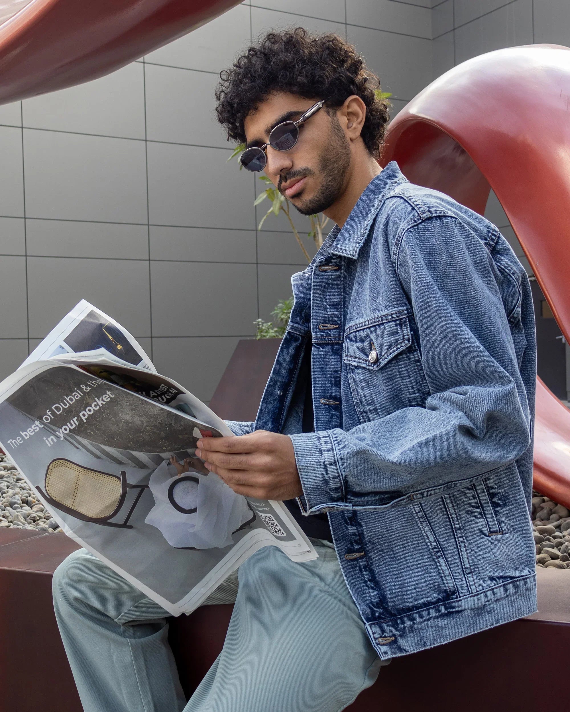 NAS Trends - Men Denim Jacket - Light Blue 3