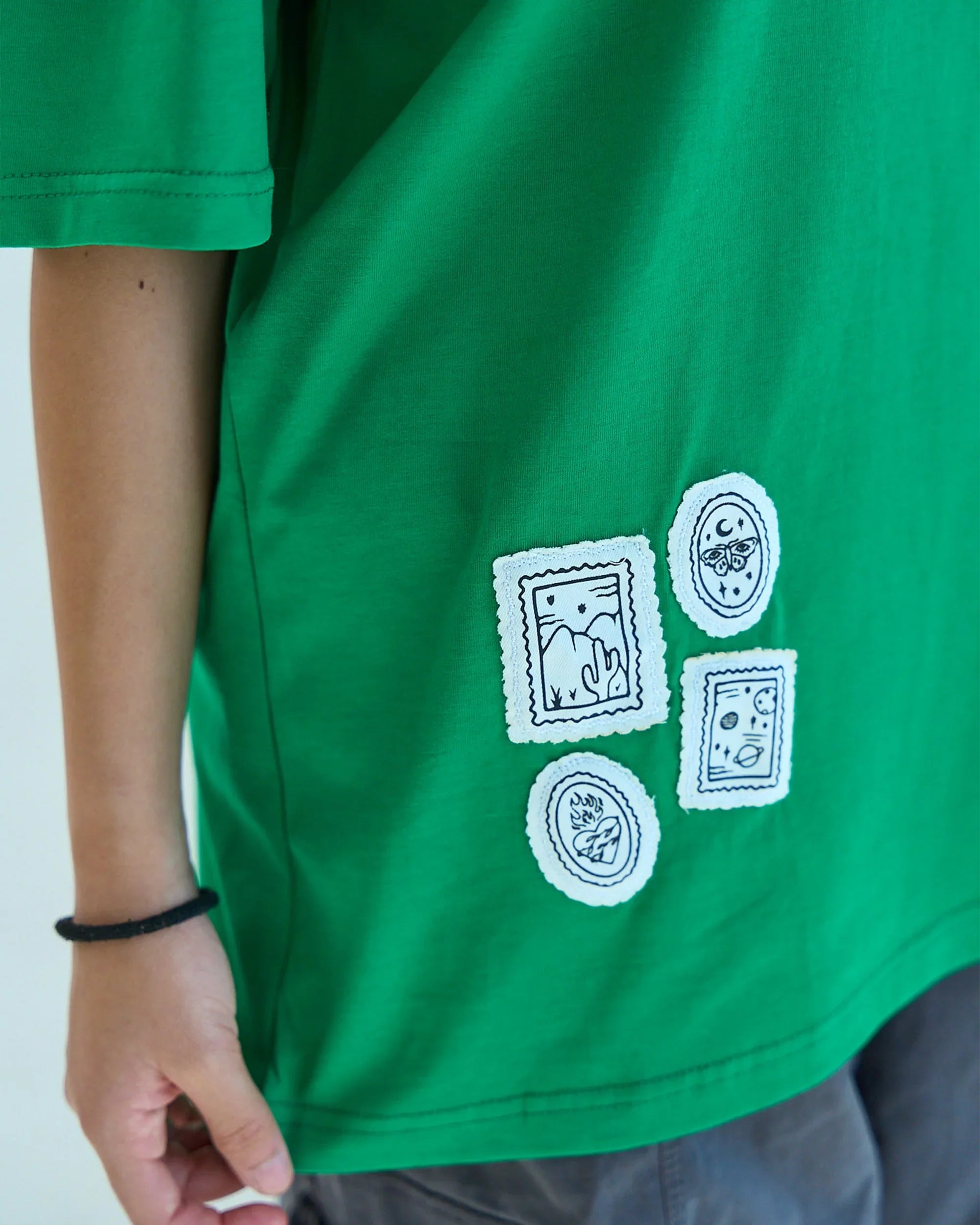 NAS Trends - Whispers Unisex Oversized SS T-Shirt - Green 4