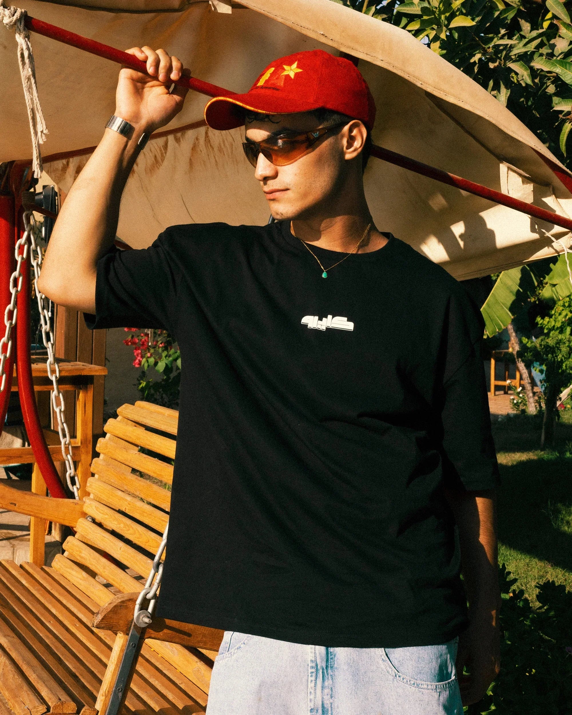 NAS Trends - Cairo Unisex Oversized SS T-Shirt - Black 4