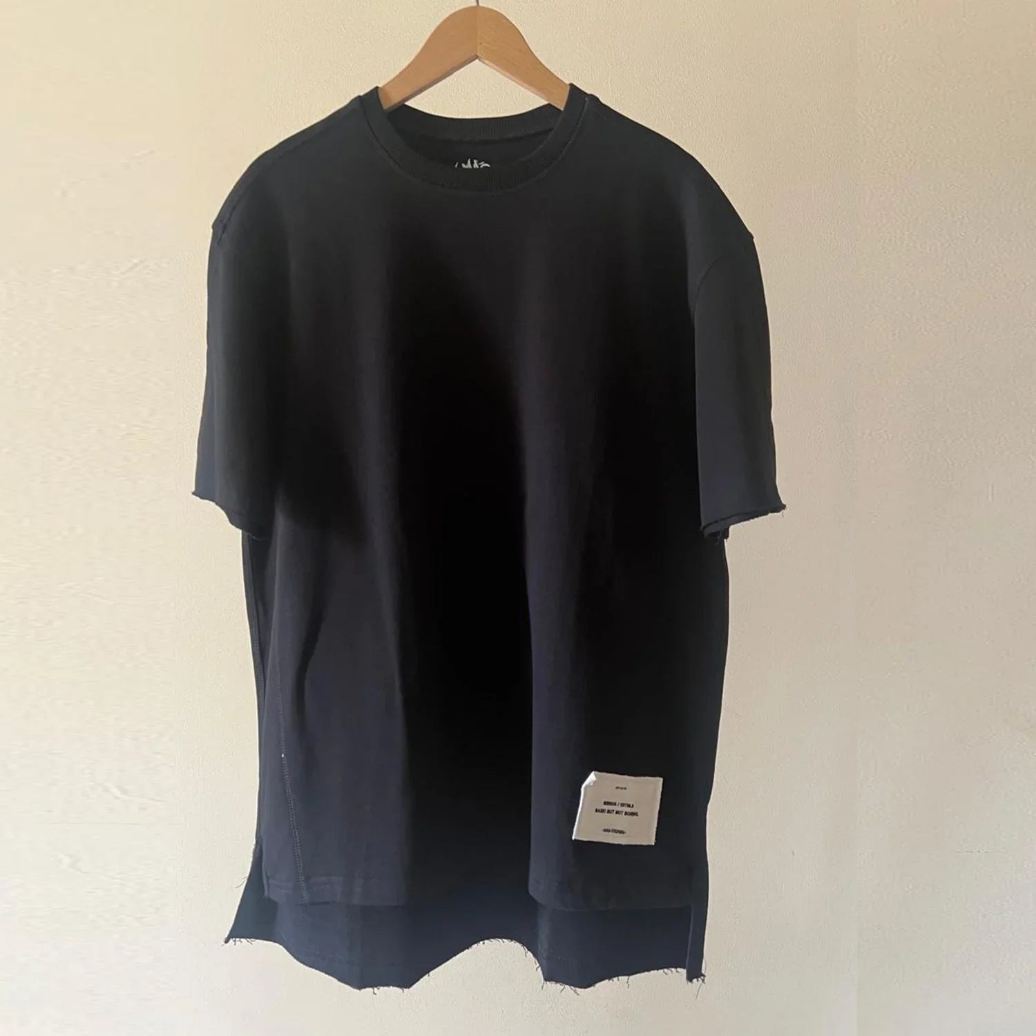 NAS Trends - Stitched Basic Unisex Oversized SS T-Shirt - Black 5