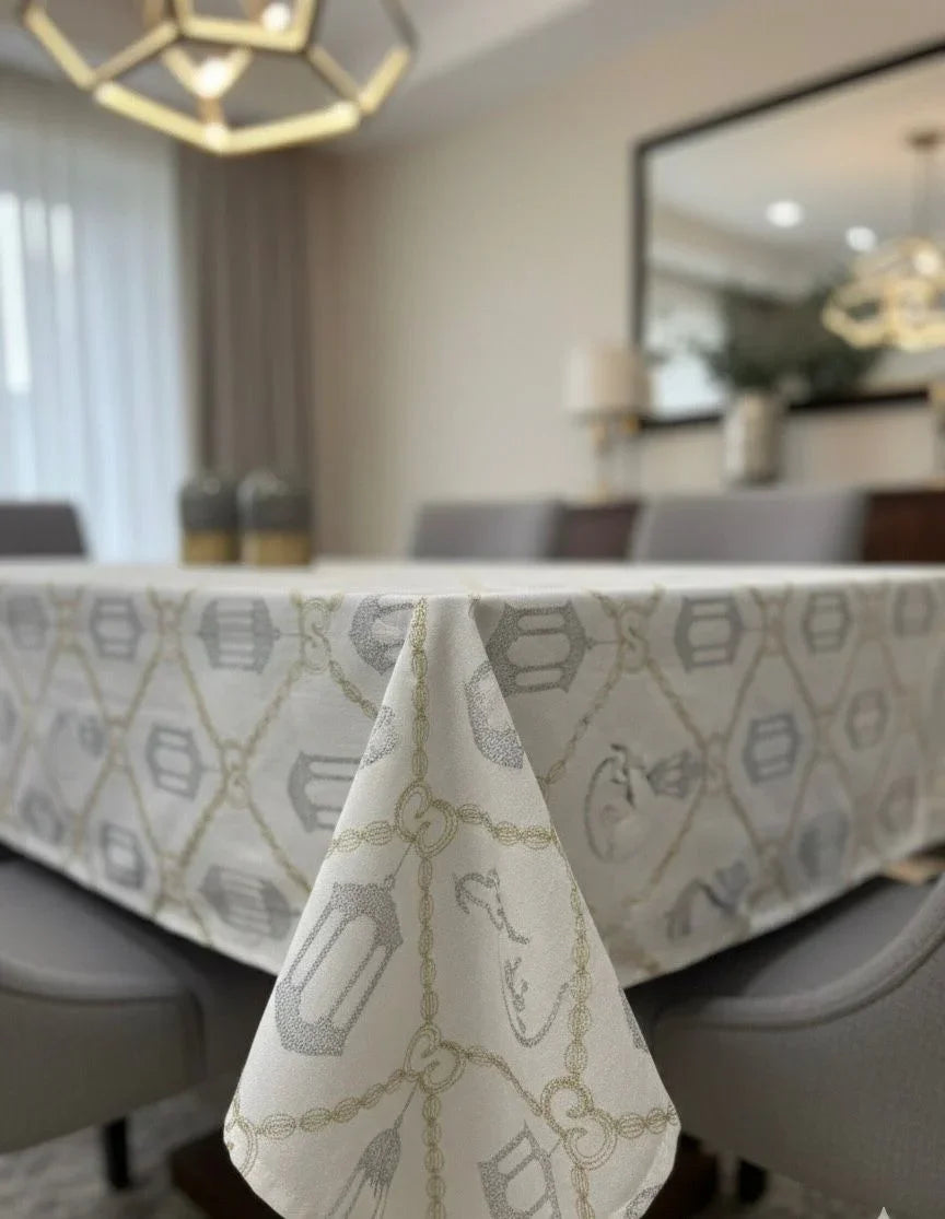 Lavender - Linen Table Cloth Serma Embroidery Design 2 2