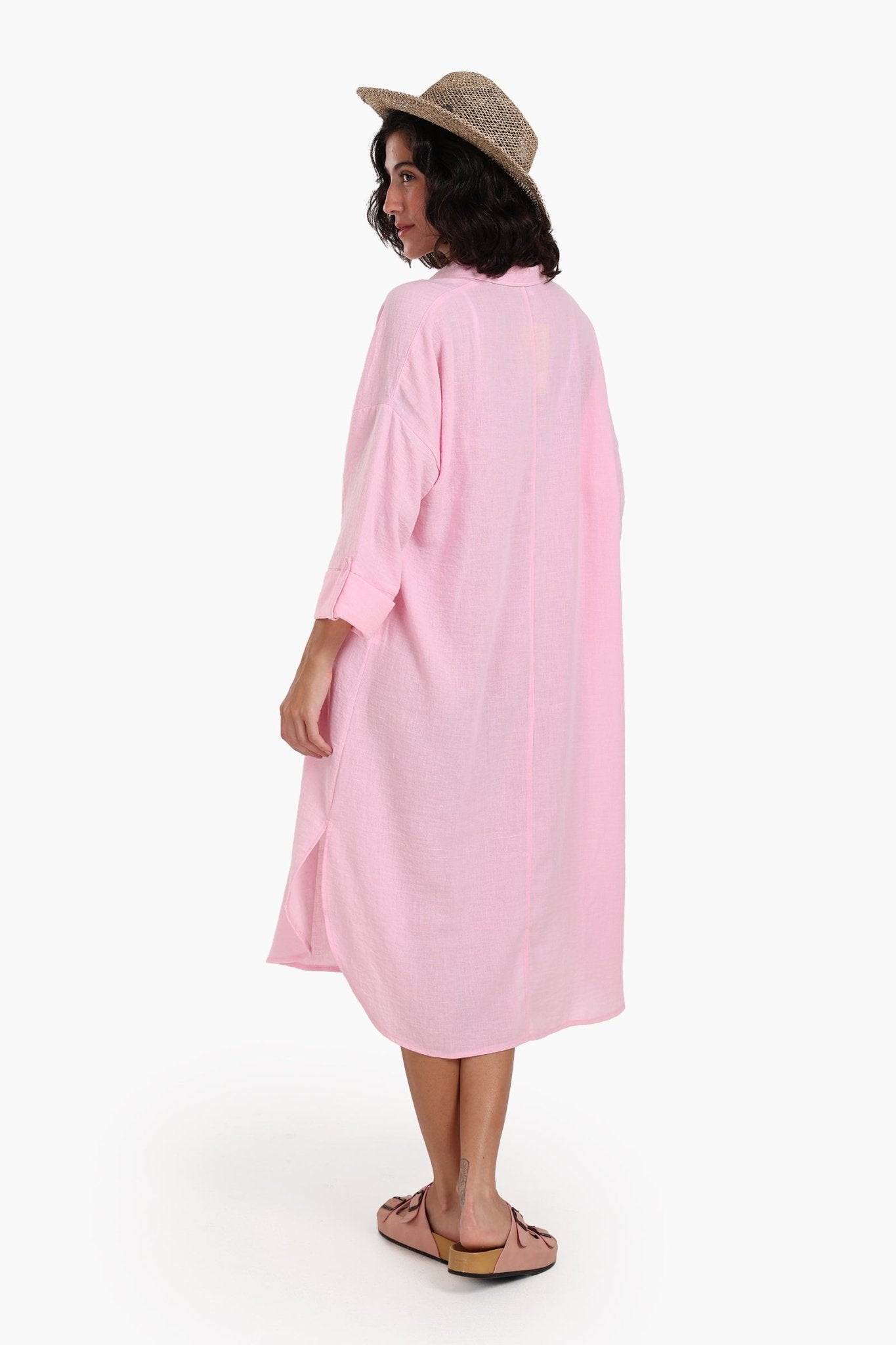 3/4 Sleeves Midi Dress - Clue - Babazzaro