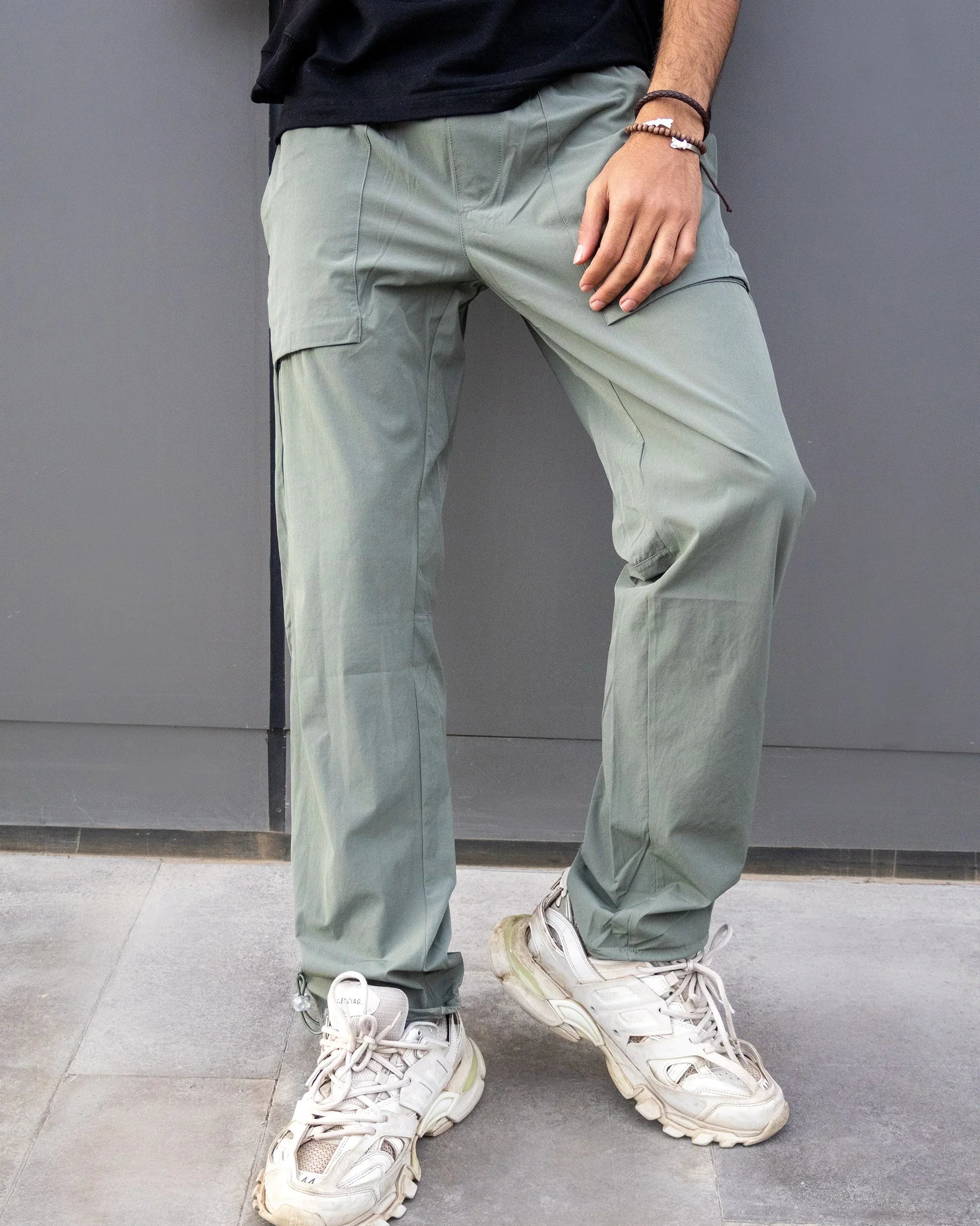 NAS Trends - Basic Men Soft Pants - Olive 1