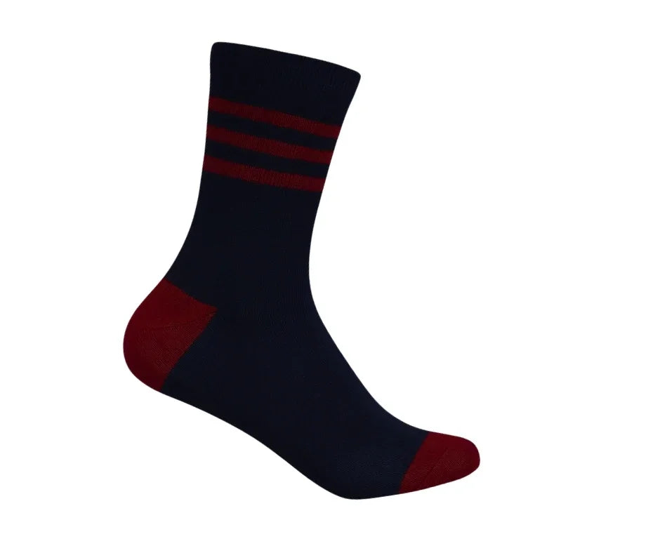 3 Feathers Cotton High Ankle Sportive Socks Free Size Fits 40 - 45 for Men 3