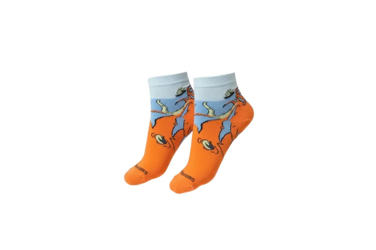 3 Feathers Kraken Design Cotton High Ankle Socks Free Size Fits 38 - 44 for Unisex 1