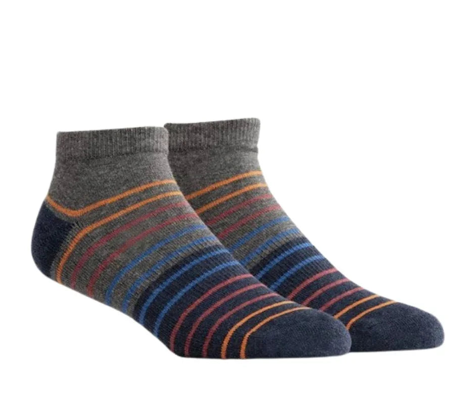 3 Feathers Cotton Ankle Socks Free Size Fits 40 - 45 for Men Multicolor 6
