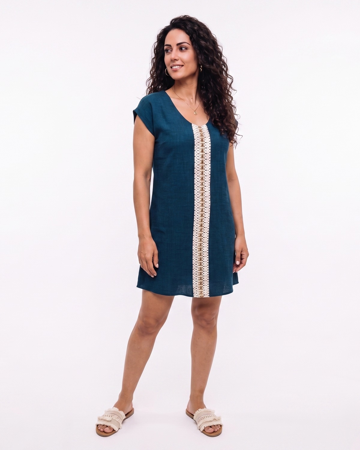 Linen Short Dress - Viva 1