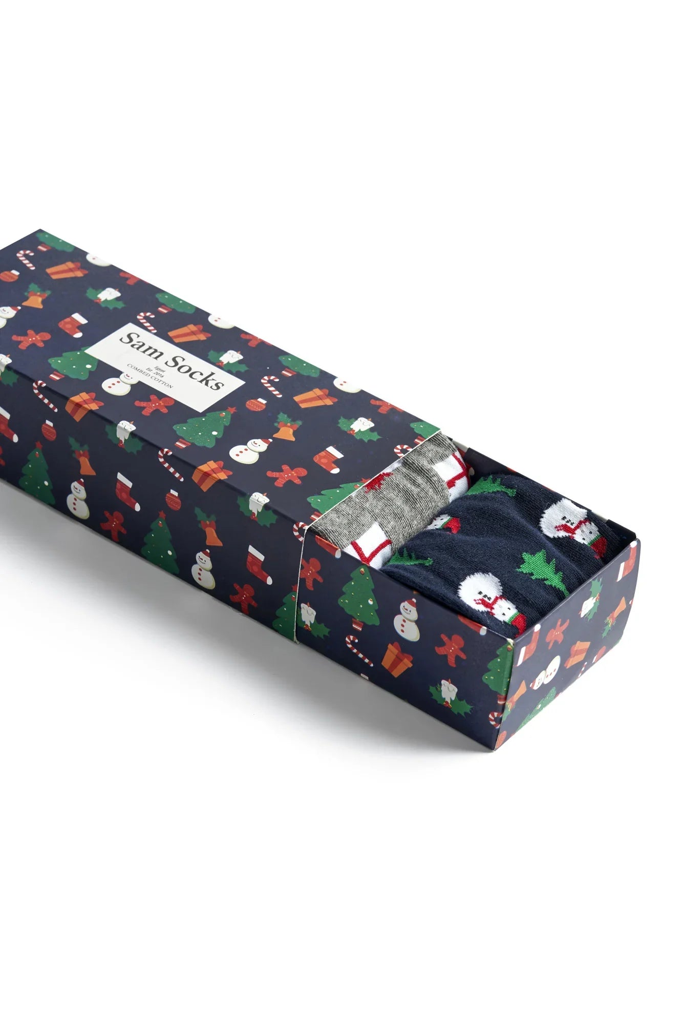 Sam Socks - Men Set Of 3 Christmas Gift Pattern Socks 2