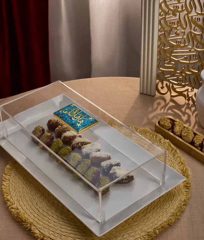 Rechote - Arabic Calligraphy Rectangle Porcelain Serving Plate 2