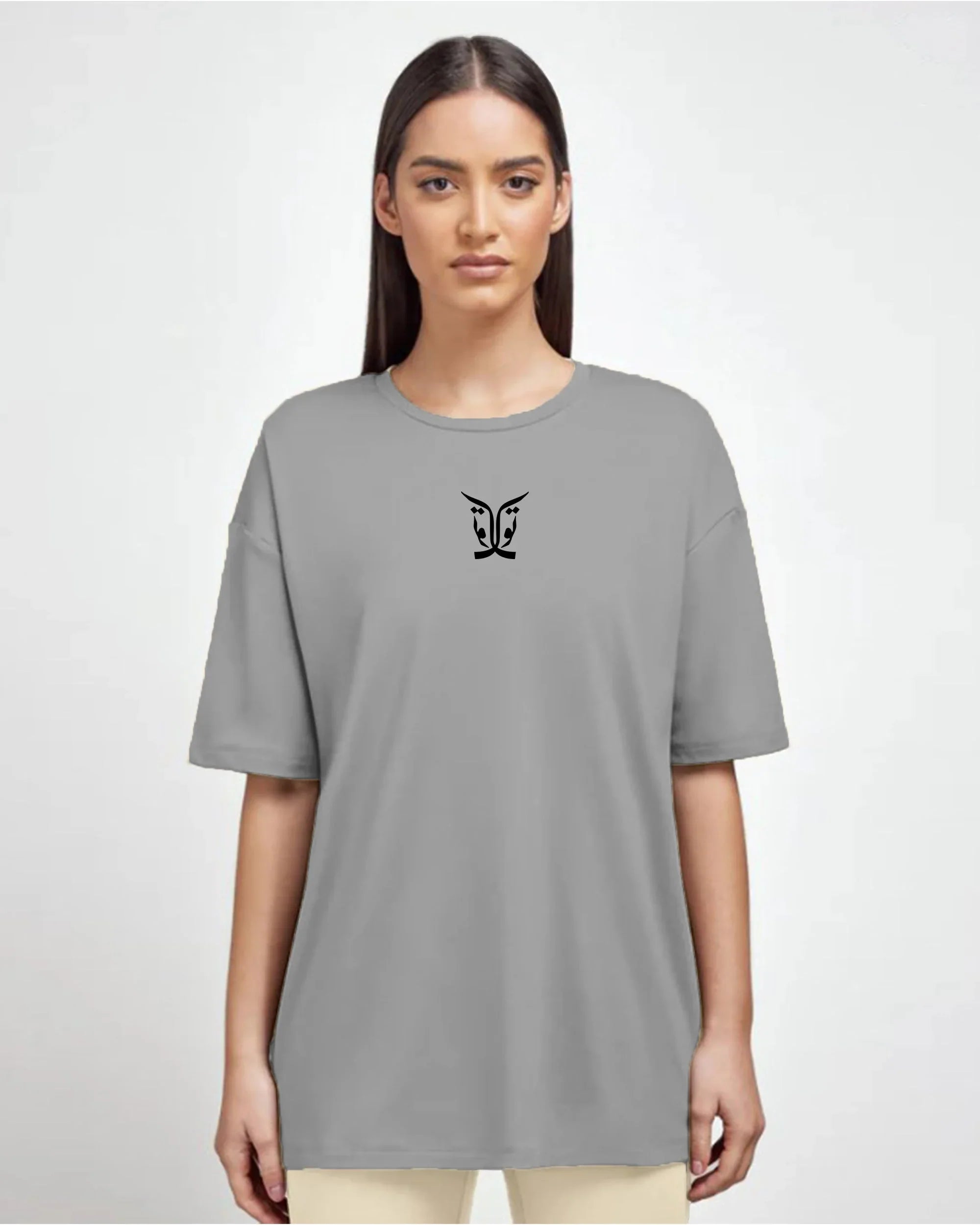 NAS Trends - Toktok Women Oversized SS T-Shirt - Grey 1