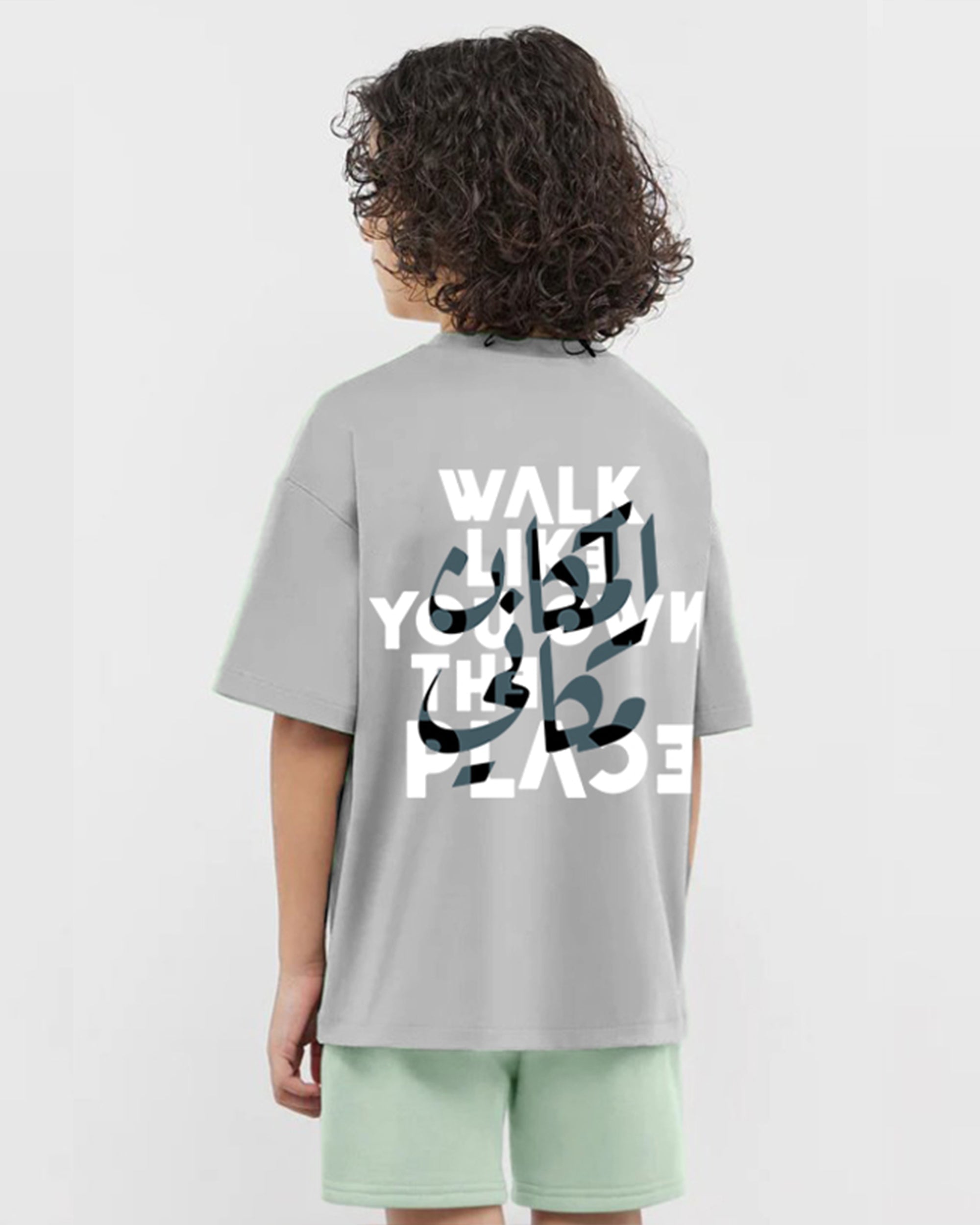 Be Boss Boys Oversized SS T-Shirt - Grey - NAS Trends